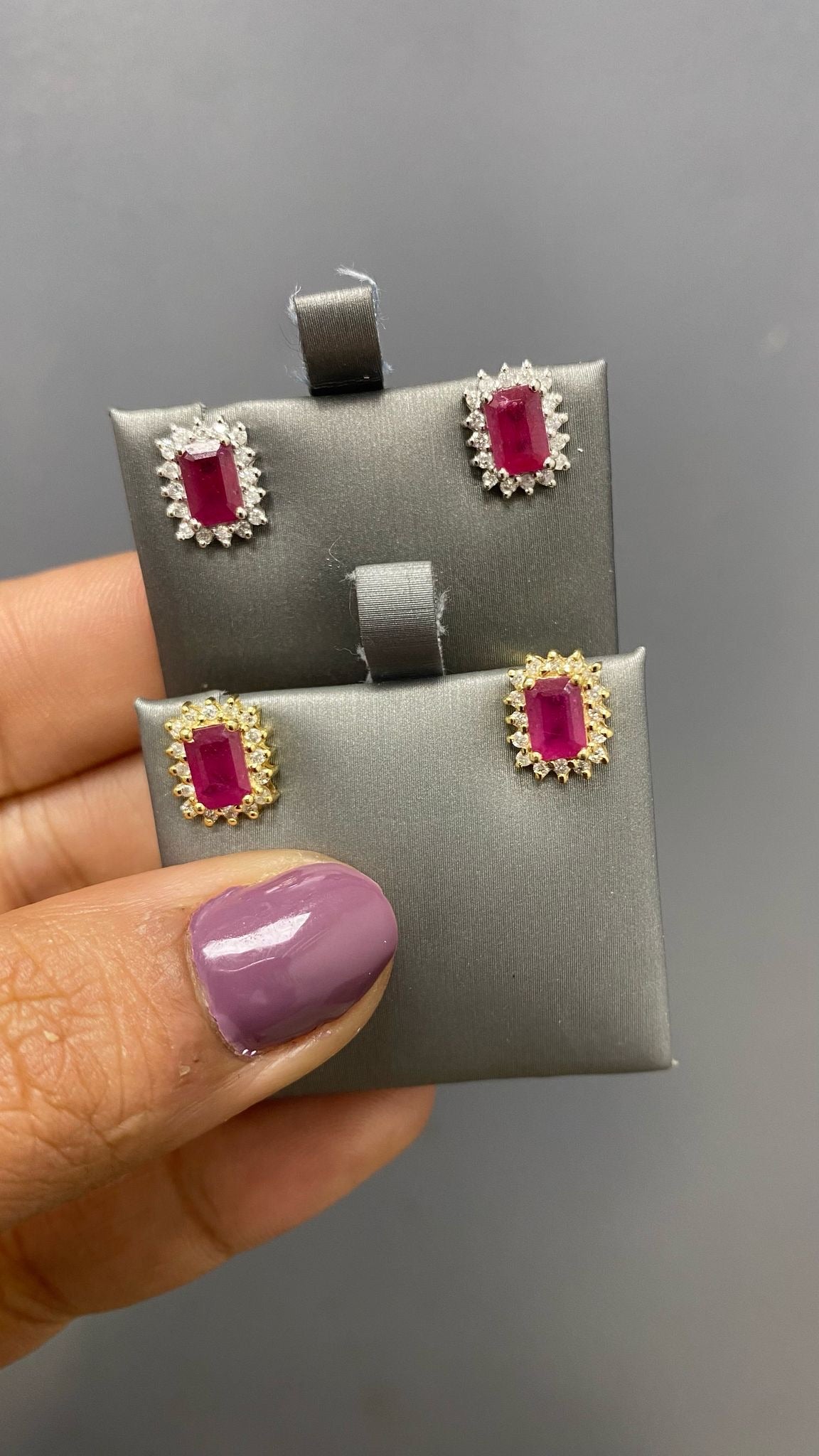 ARETES ORO 14K CON DIAMANTE-ORO