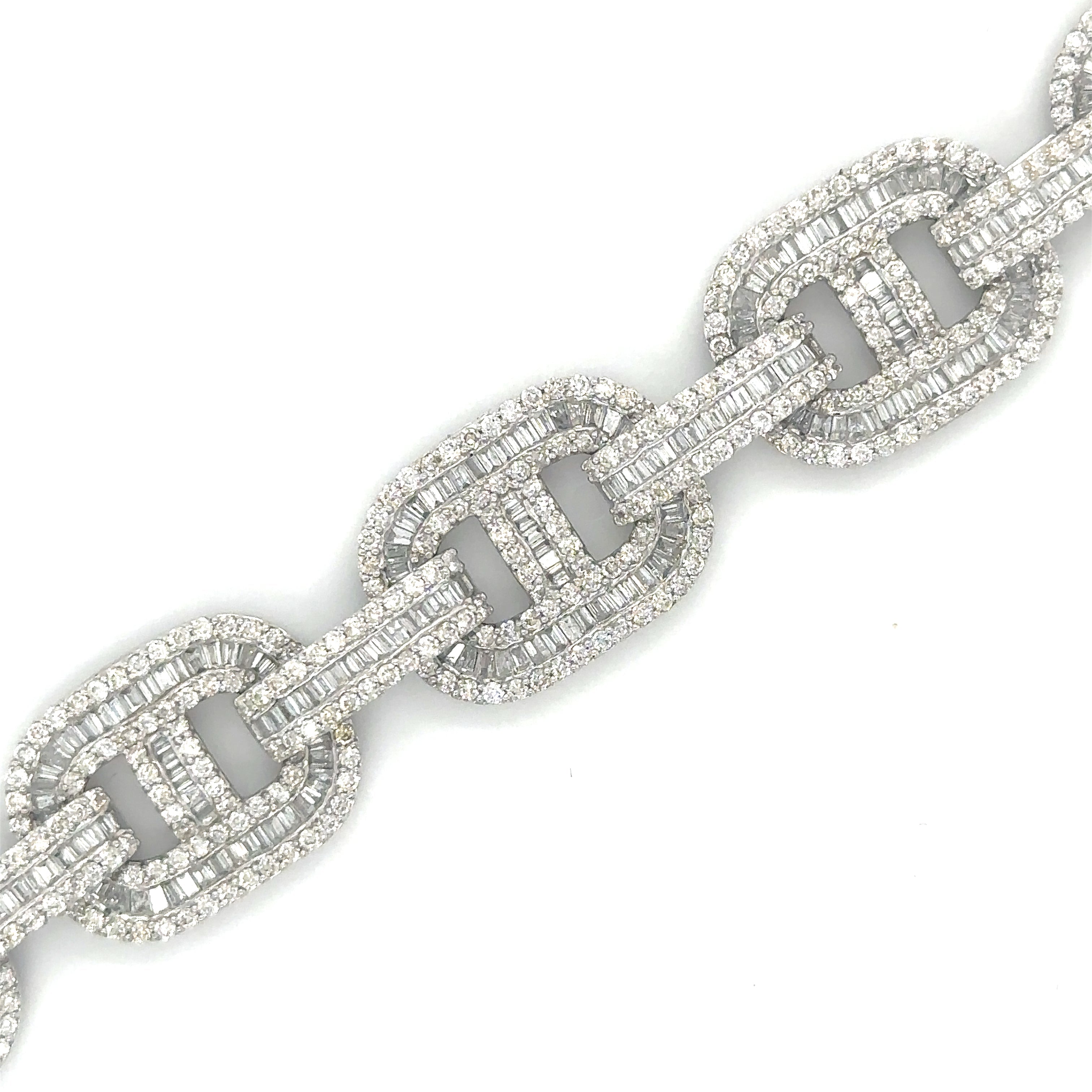 Pulsera De Diamantes En Oro Amarillo De 14K 8.46 Ct.