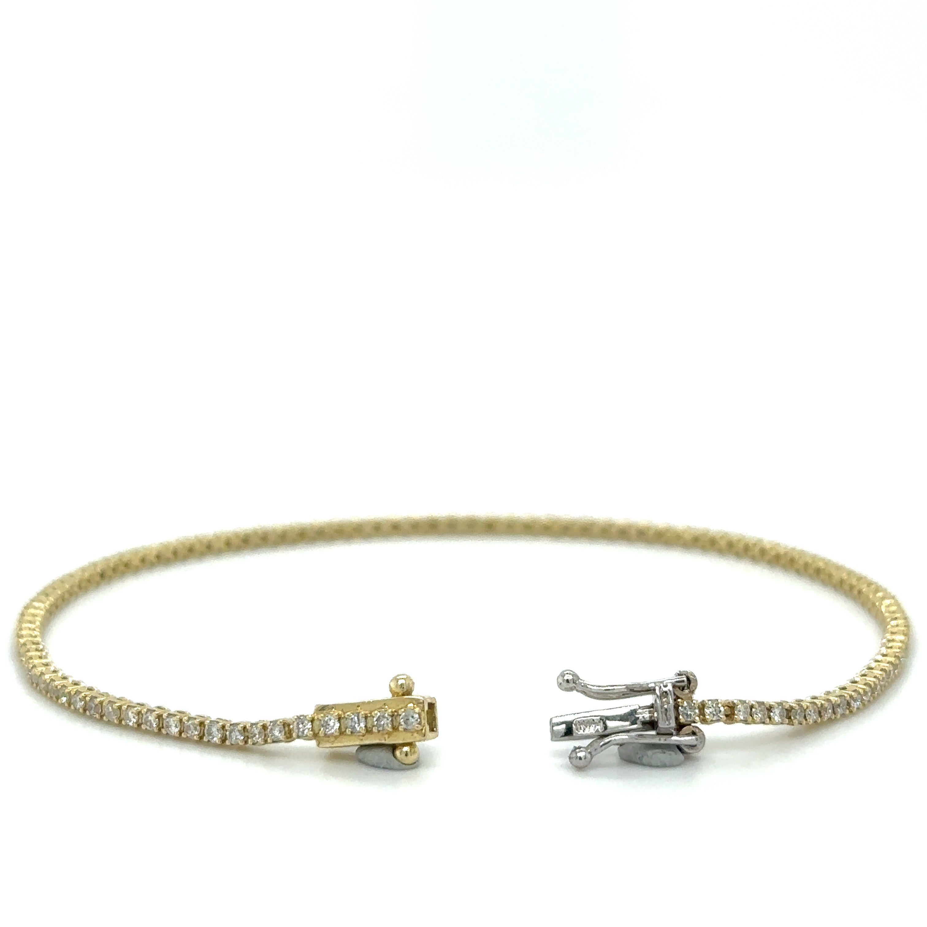 Brazalete De Tenis De Diamantes 1 Ct.