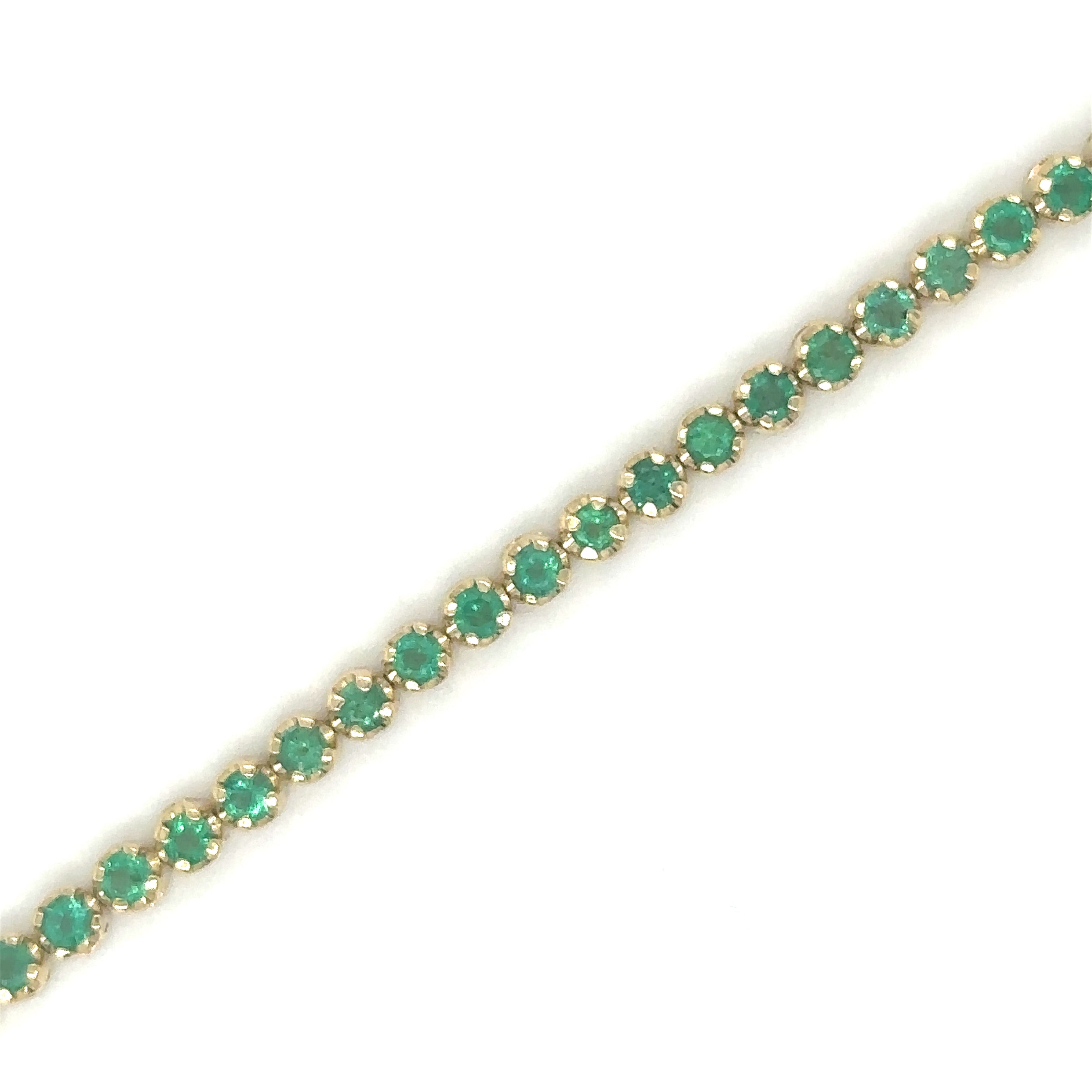 Pulsera De Oro Amarillo De 14 Kt 2.79 Ct.