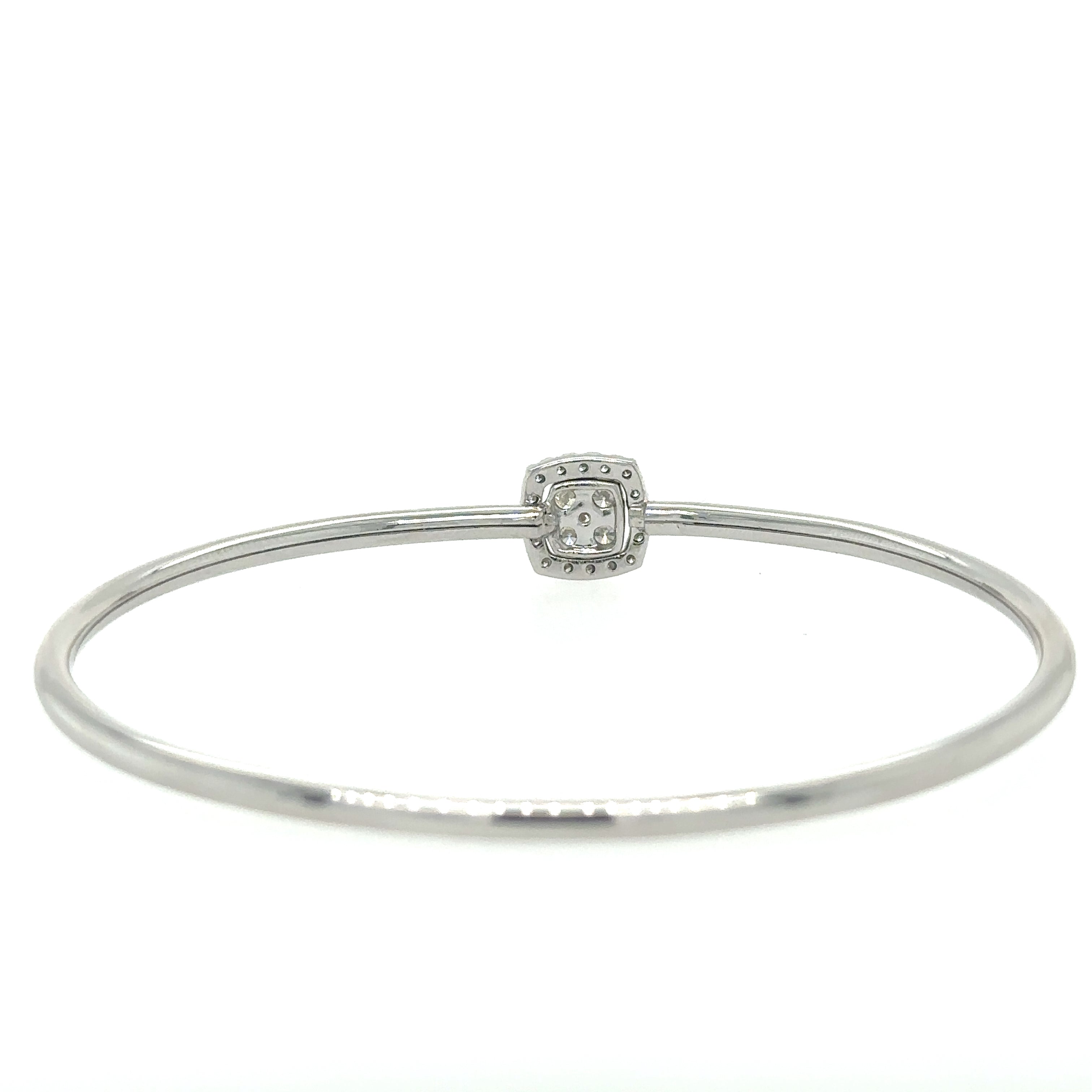 Pulsera de Diamantes en Oro Blanco de 14K 0.44ct