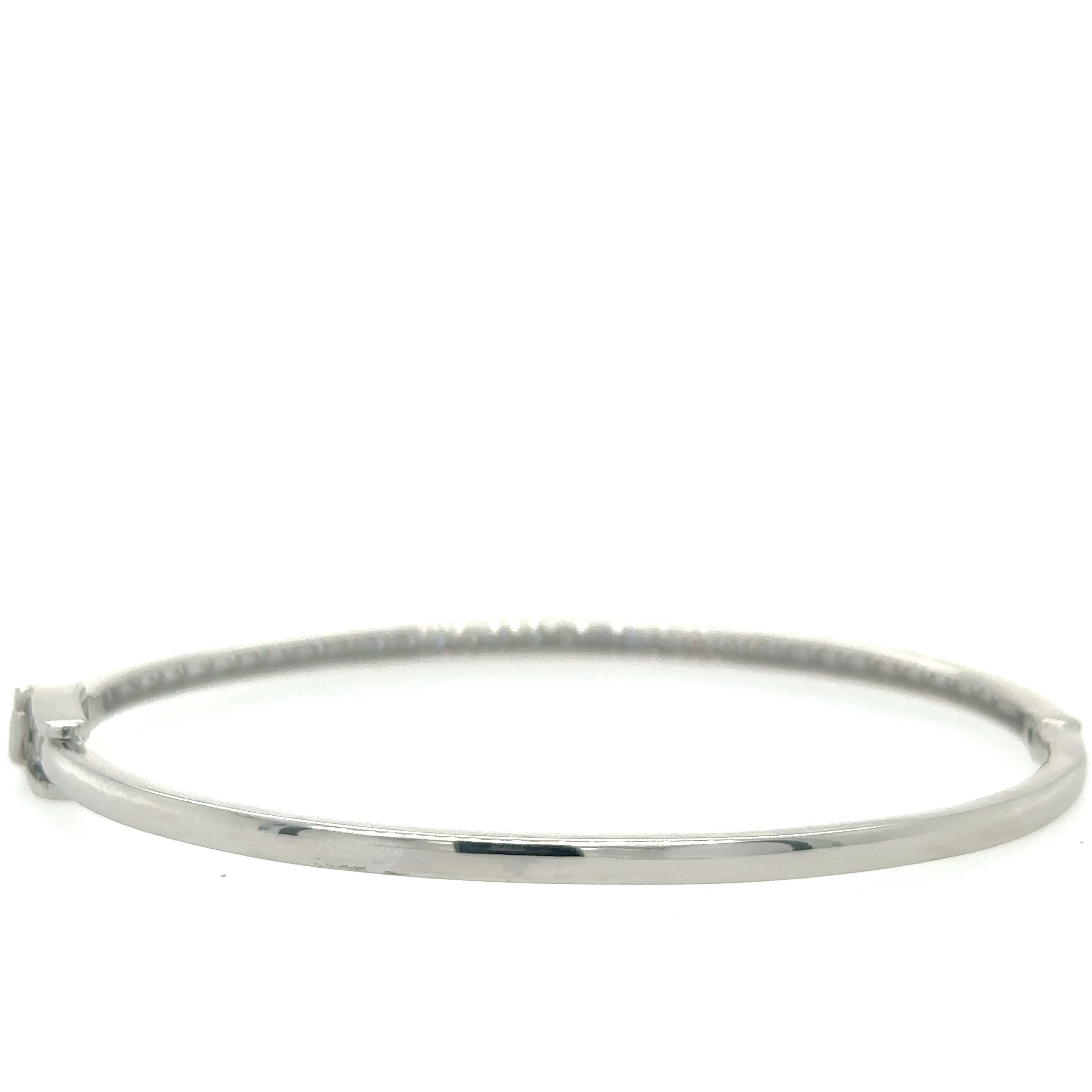 Brazalete De Diamantes De Oro Blanco De 14 Kt 1.45 Ct.