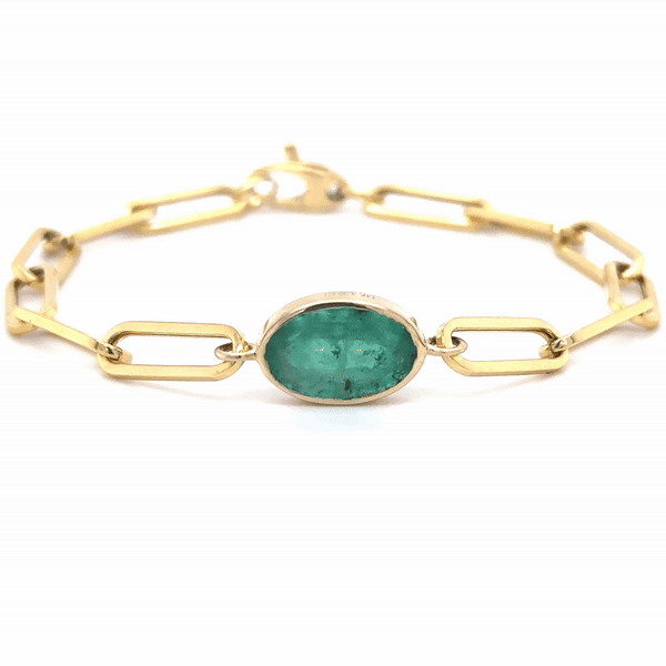 Pulsera De Oro Amarillo De 14 Kt 3.32 Ct.