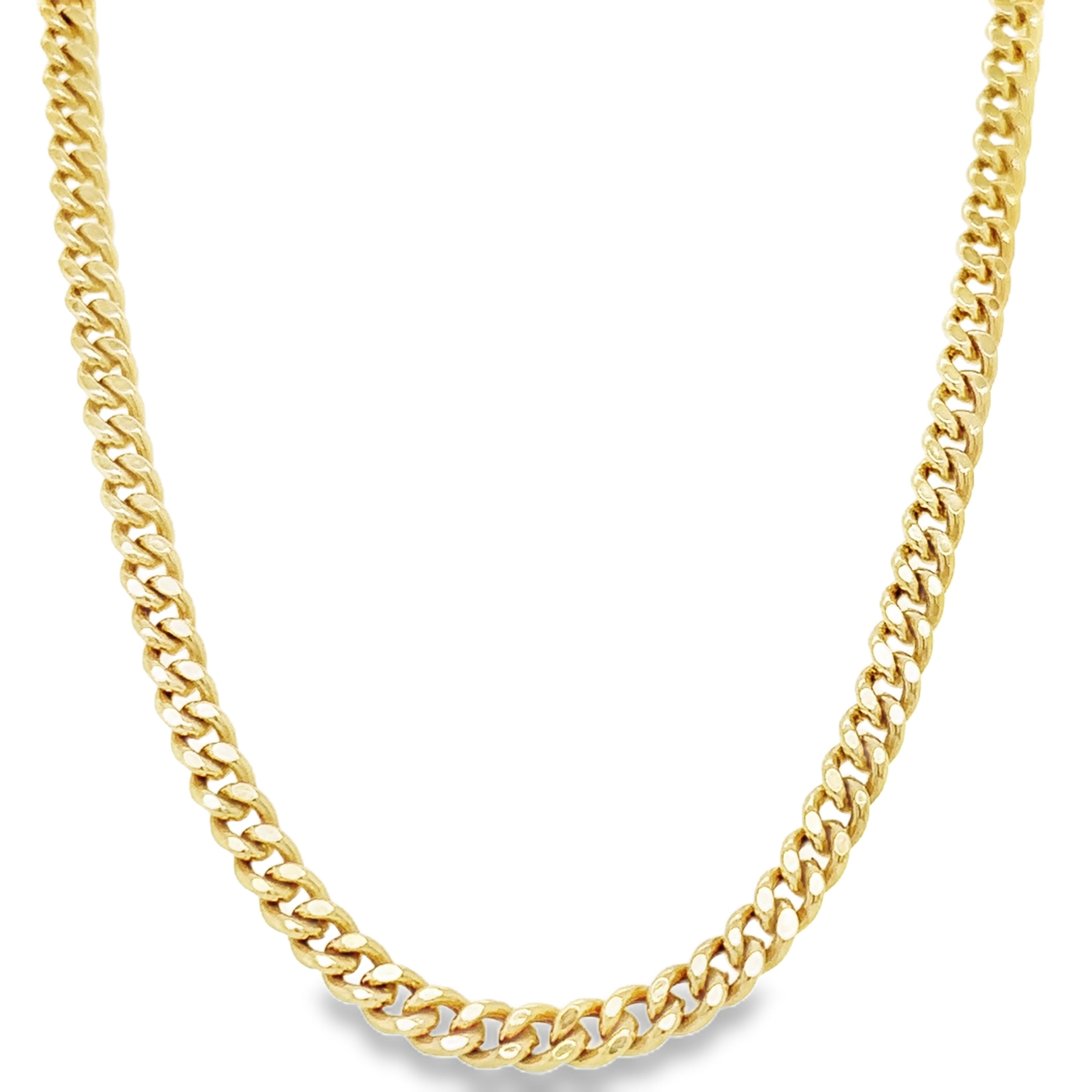 Collar Cubano De Oro Amarillo De 14Kt 1 16.55 G