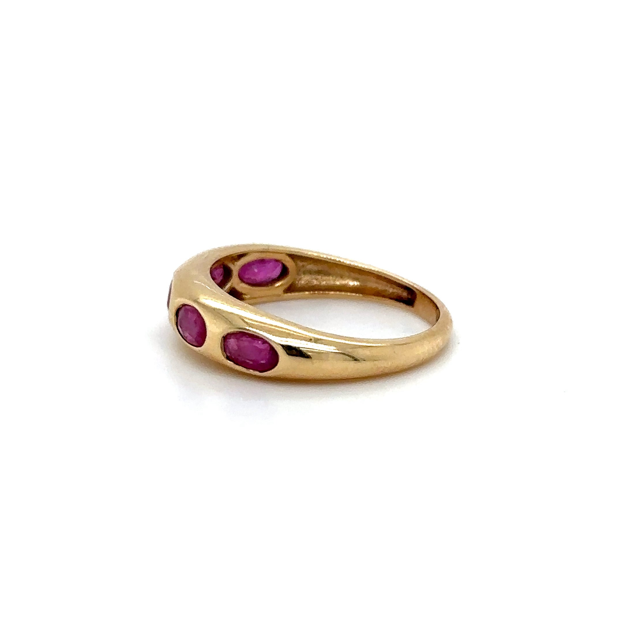 Anillo Rubí Oro Amarillo De 14Kt 1.58 Ct.