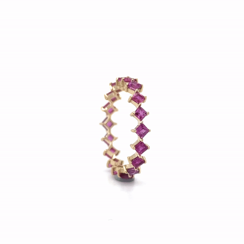 Anillo Rubí Oro Amarillo De 14Kt 1.5 Ct.
