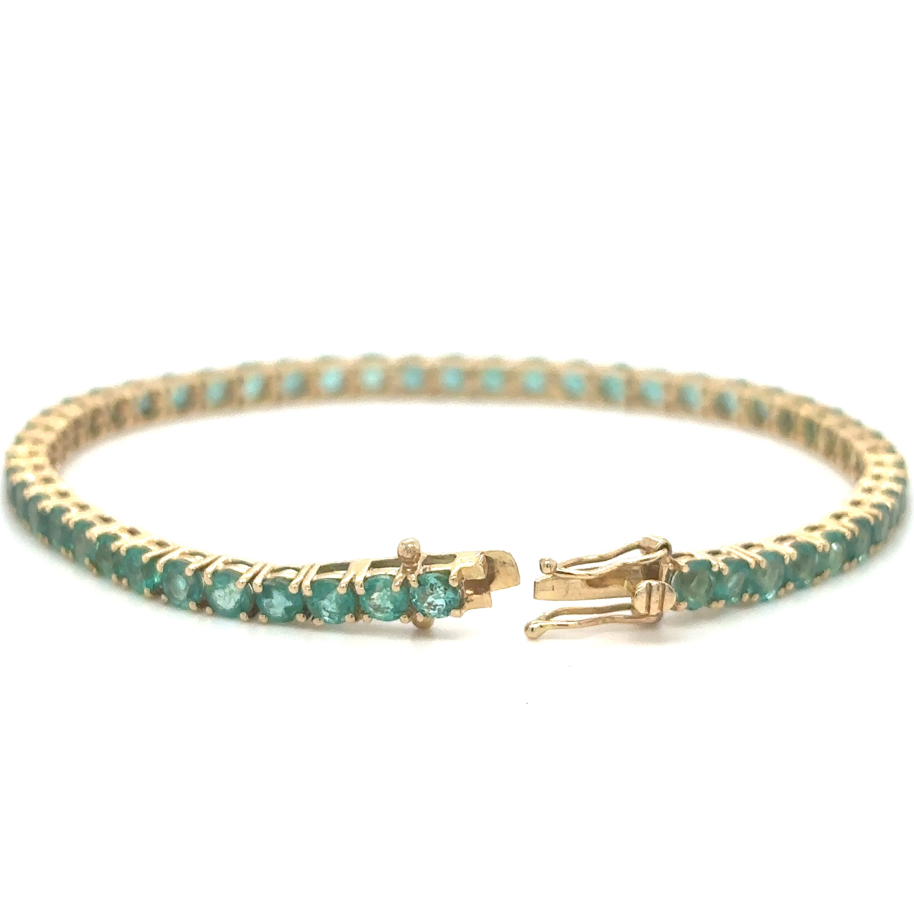 Pulsera De Oro Amarillo De 14 Kt 7.5 Ct.