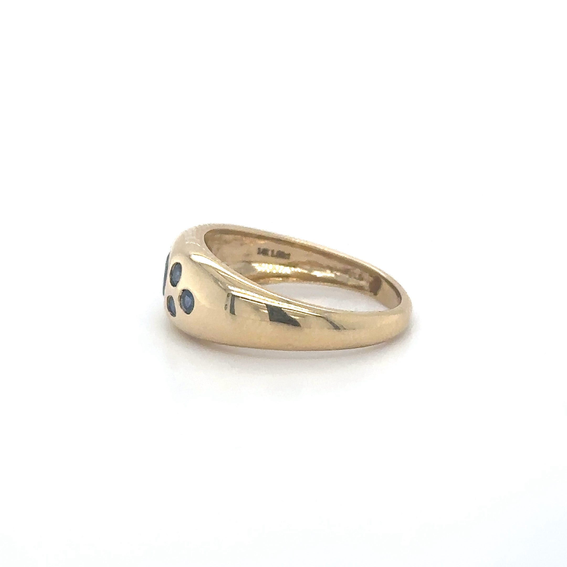 Anillo De Zafiro De Oro Amarillo De 14Kt 0.9 Ct.