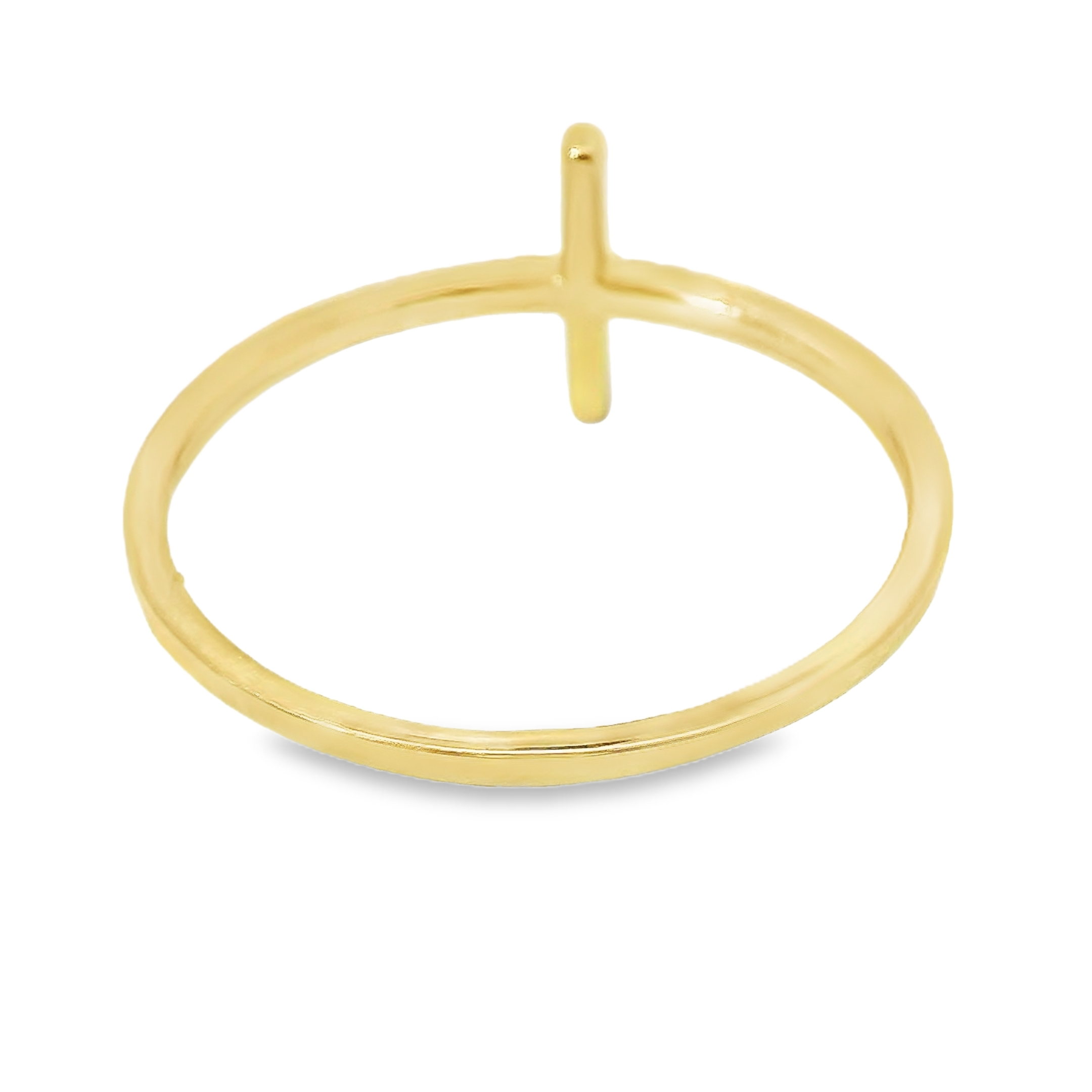 Anillo De Diamantes De Oro Amarillo De 14K 0.03 Ct.