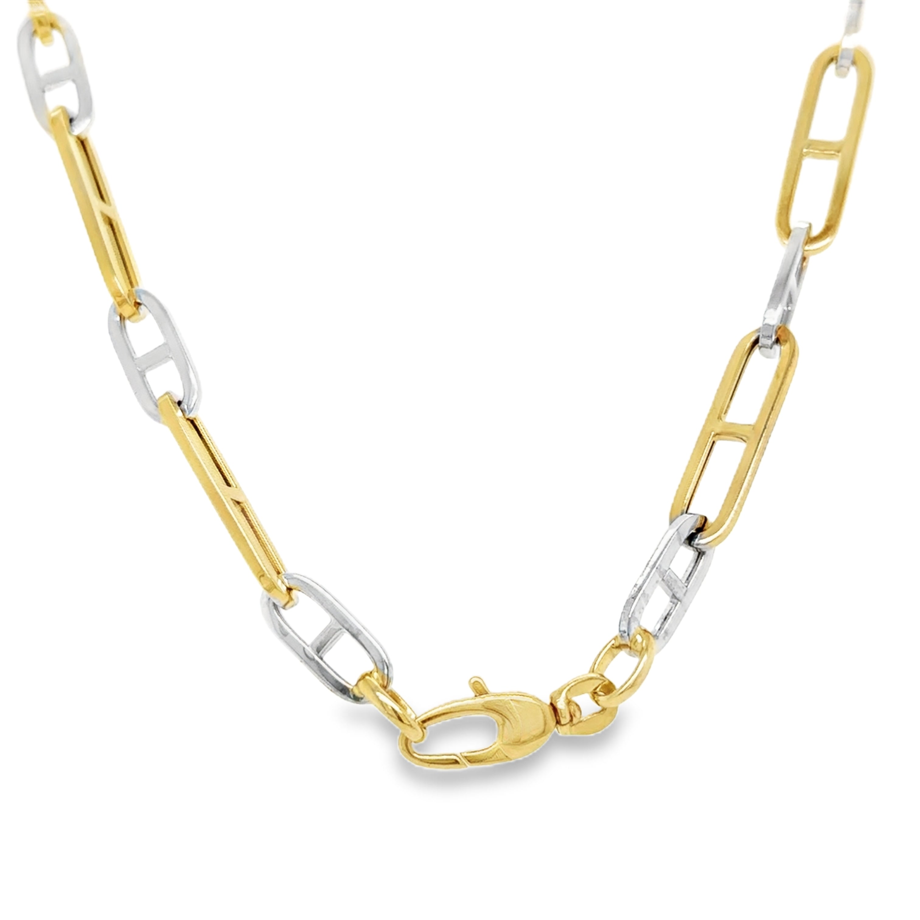 Collar De Oro De Dos Tonos De 14Kt 13.80 G