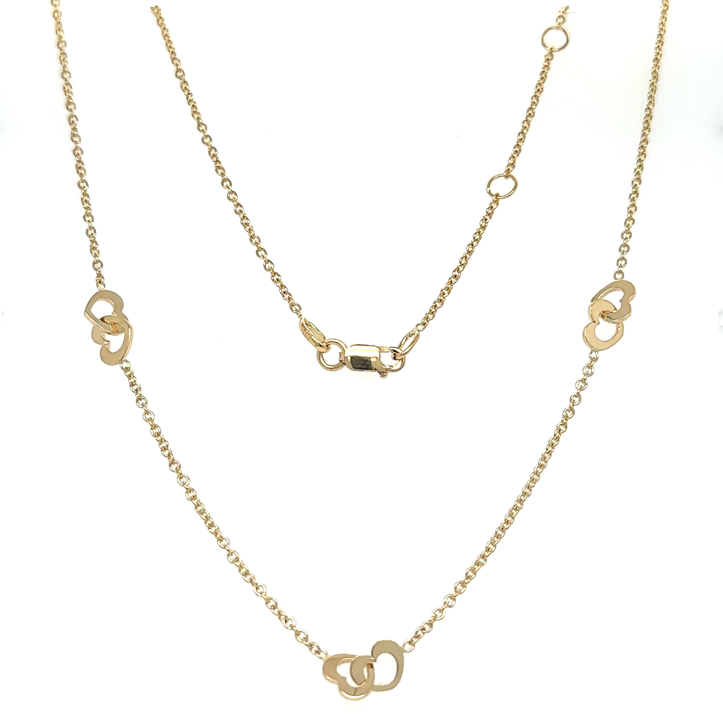 Collar Corazón Abierto 3.40 G