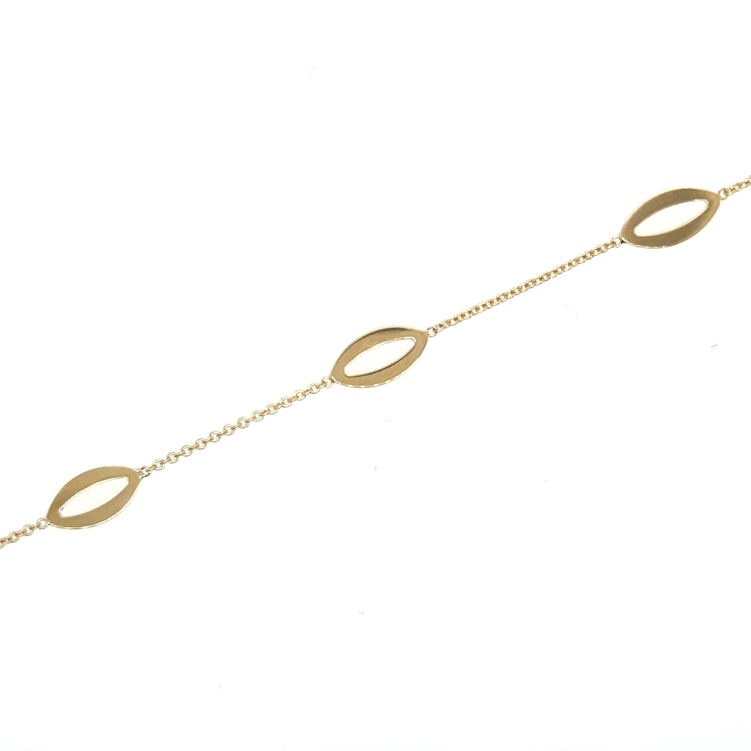 Pulsera Marquesa De Oro Amarillo De 14Kt 1.9 G