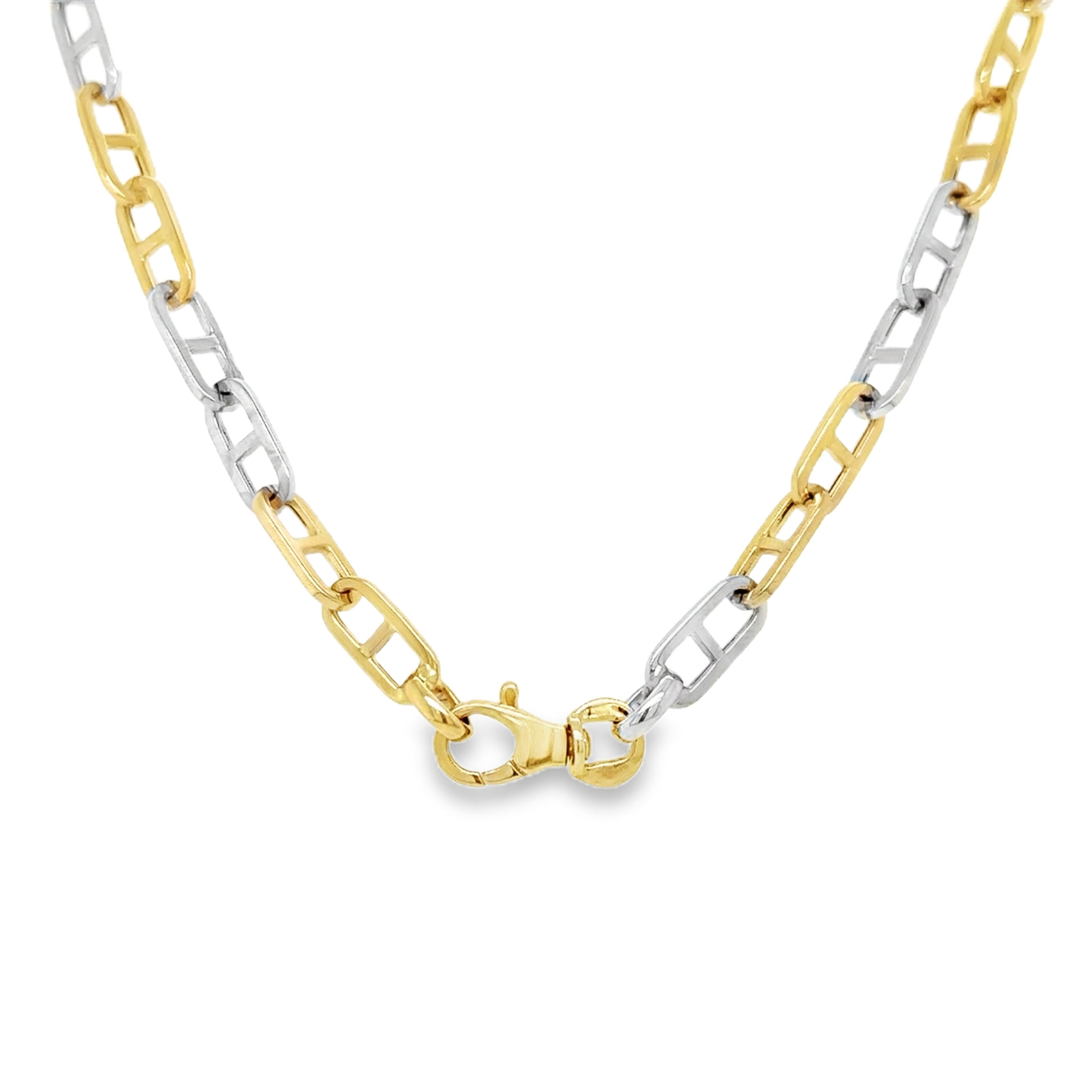 Collar De Oro De Dos Tonos De 14Kt 8.55 G