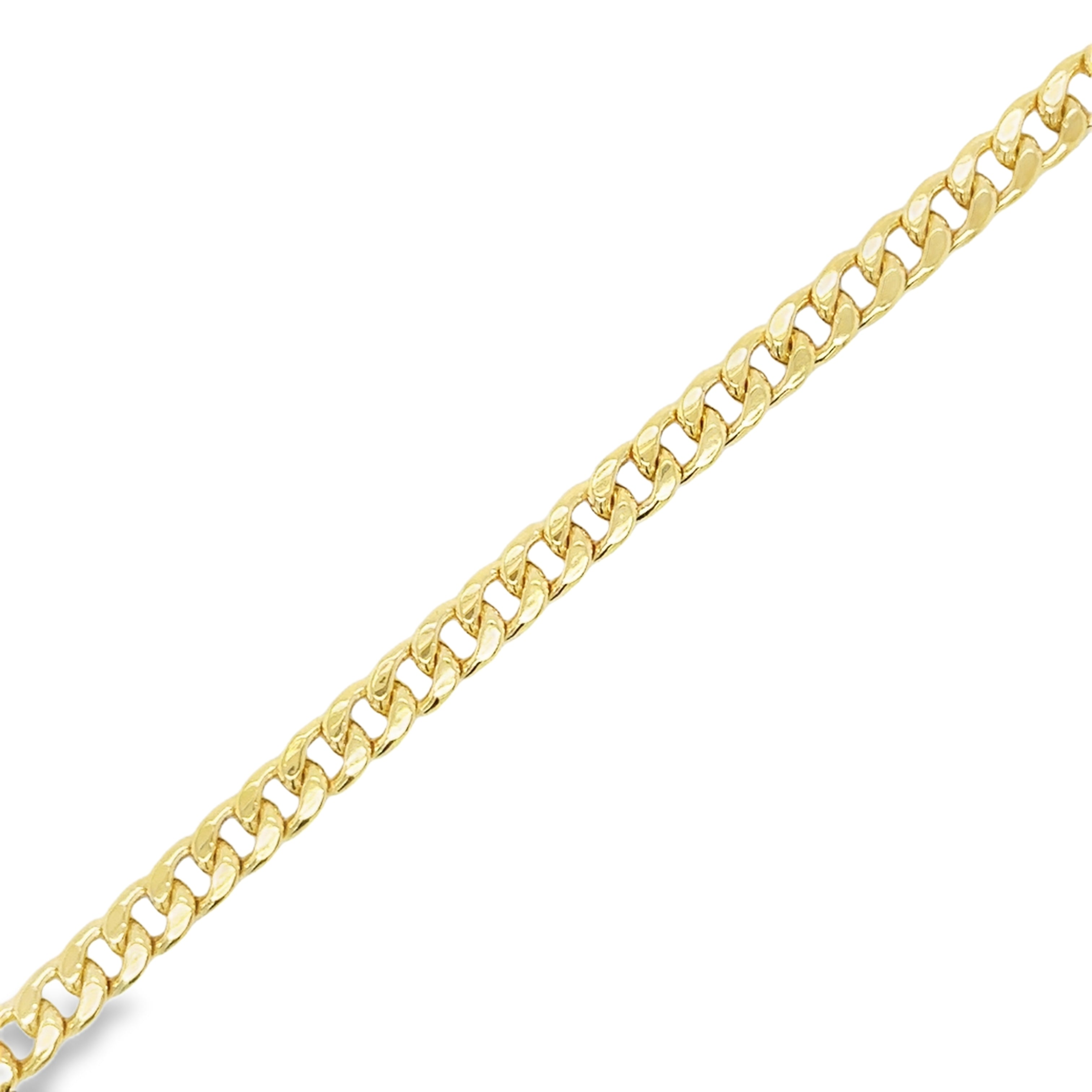 Pulsera Cubana De Oro Amarillo De 14Kt 3.80 G