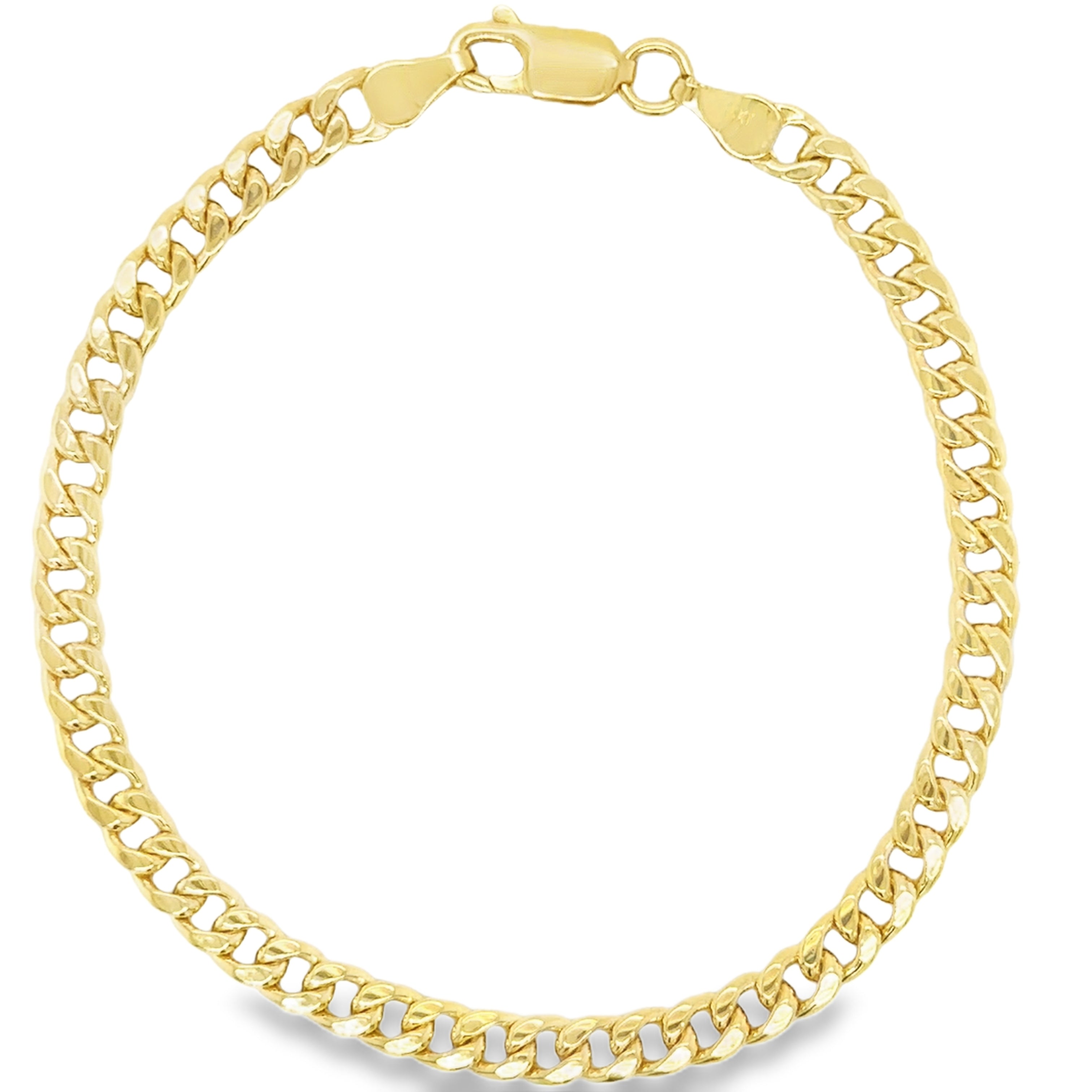 Pulsera Cubana De Oro Amarillo De 14Kt 3.80 G