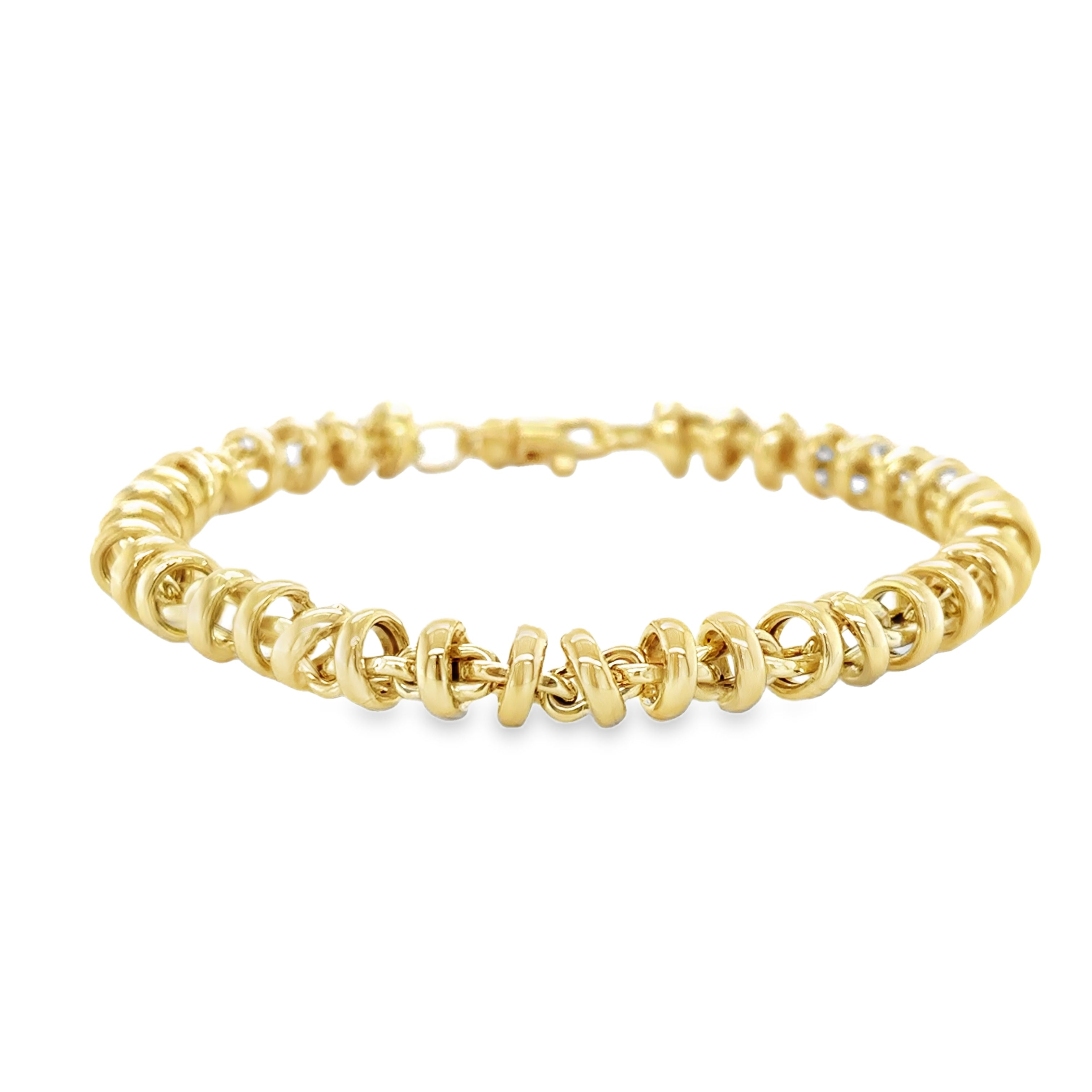 Pulsera De Oro Amarillo De 14Kt 8.10 G