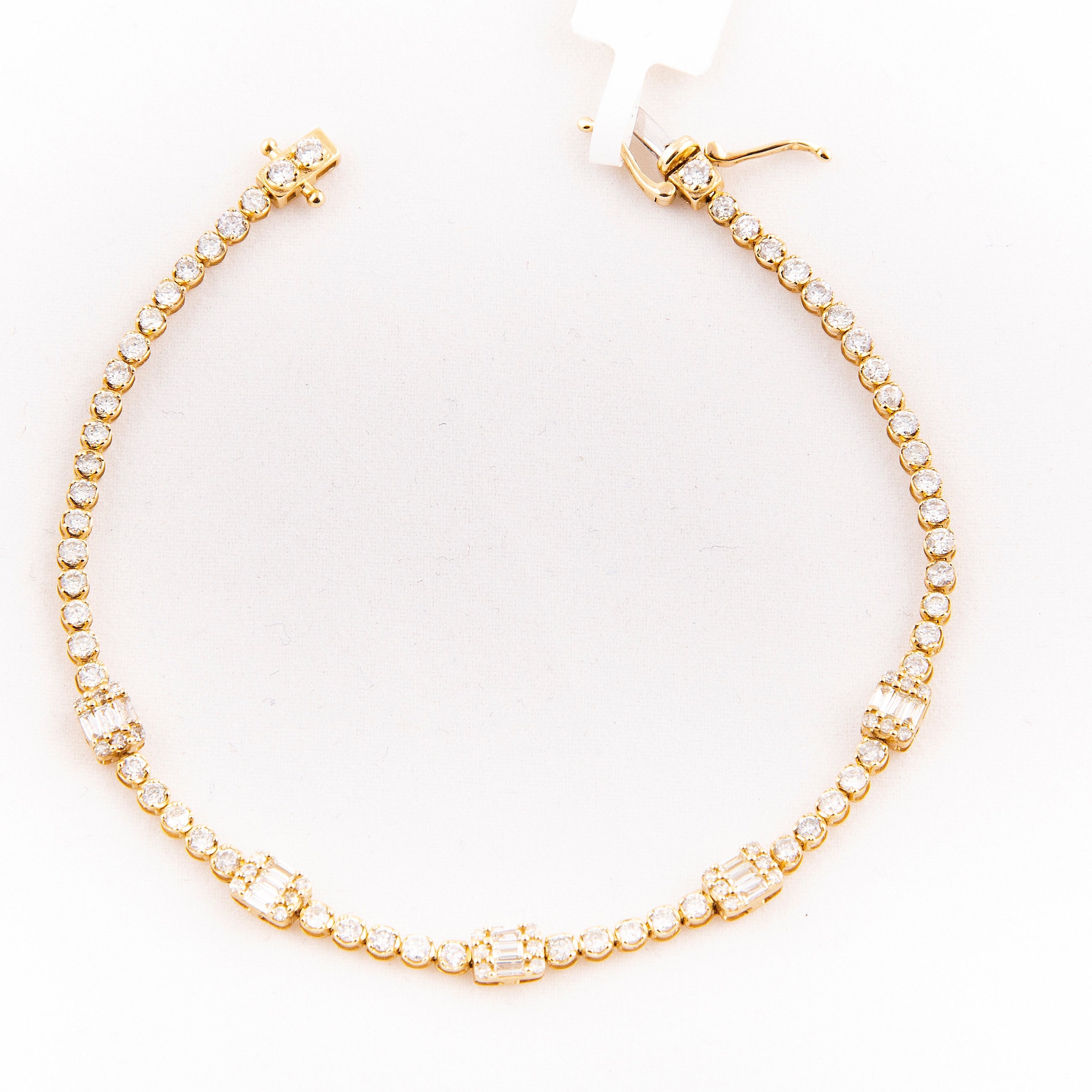 Pulsera Diamante Oro Amarillo 14K 2.2 ct.