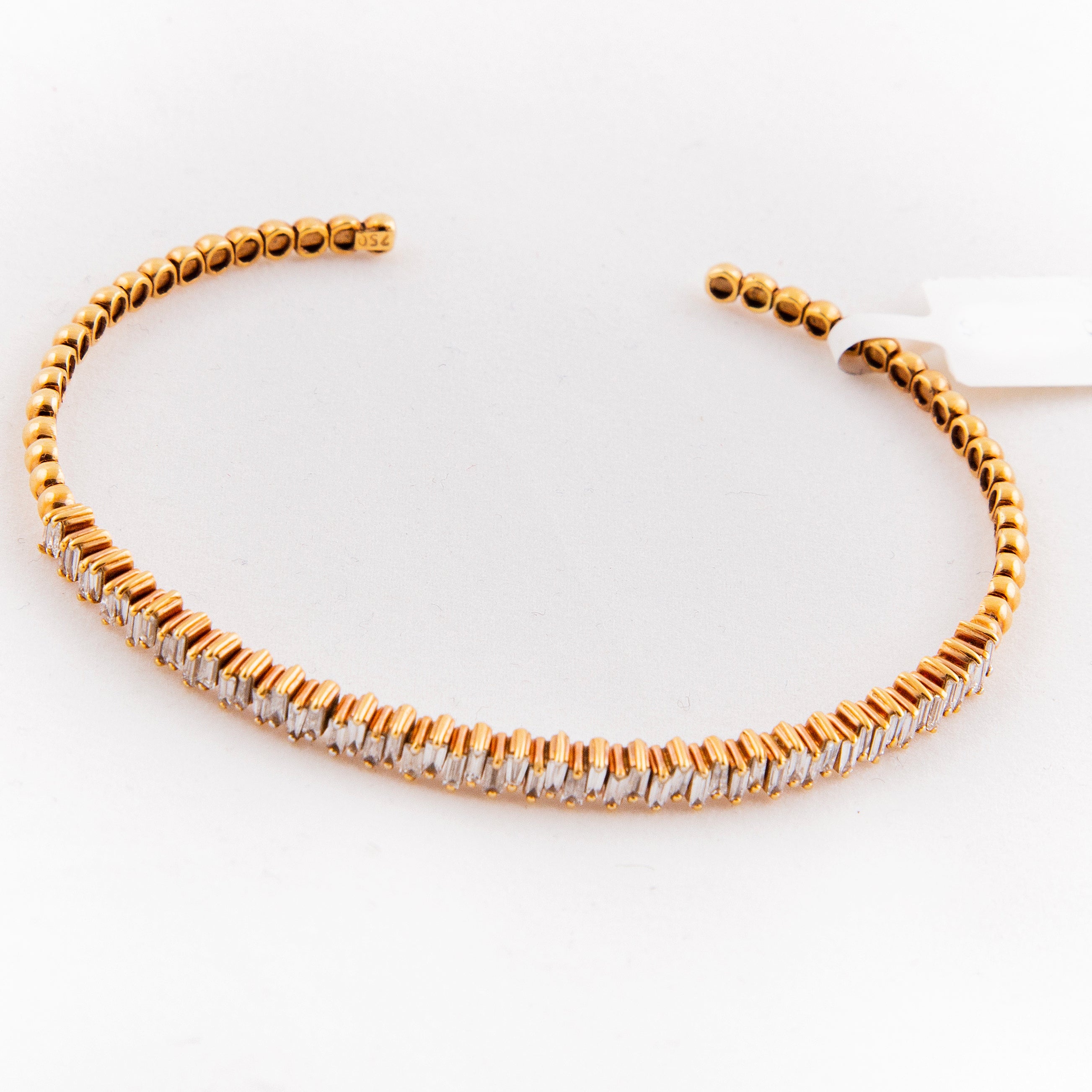 Pulsera Bangle Diamante Oro Amarillo 14K ct.