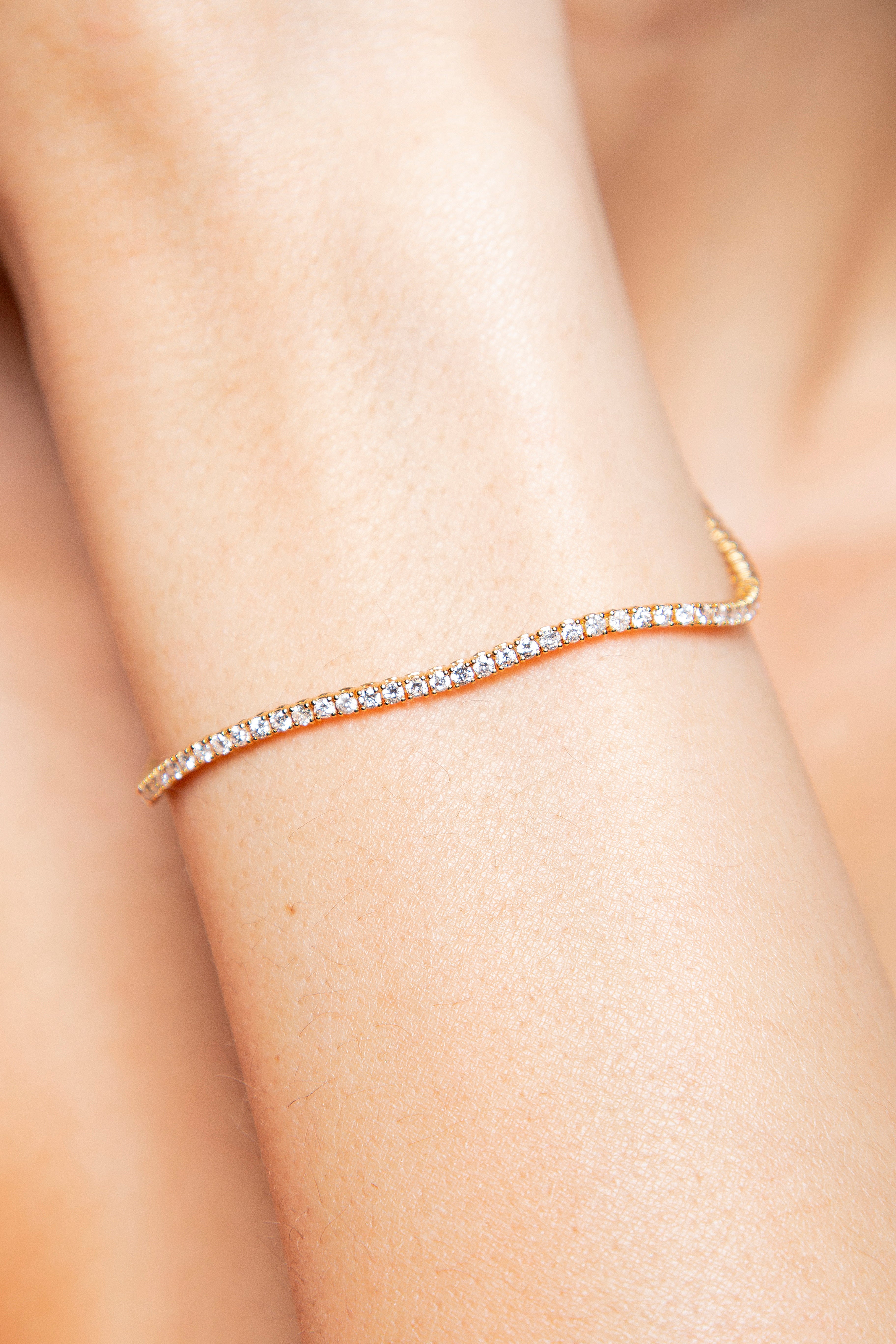 Pulsera Tennis Diamante Oro Amarillo 14K 2.25 ct.