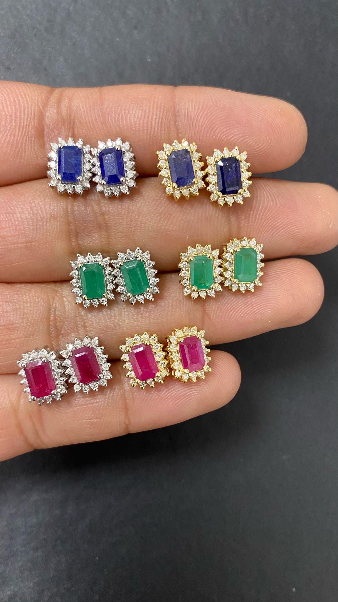 ARETES ORO 14K CON DIAMANTE-ORO