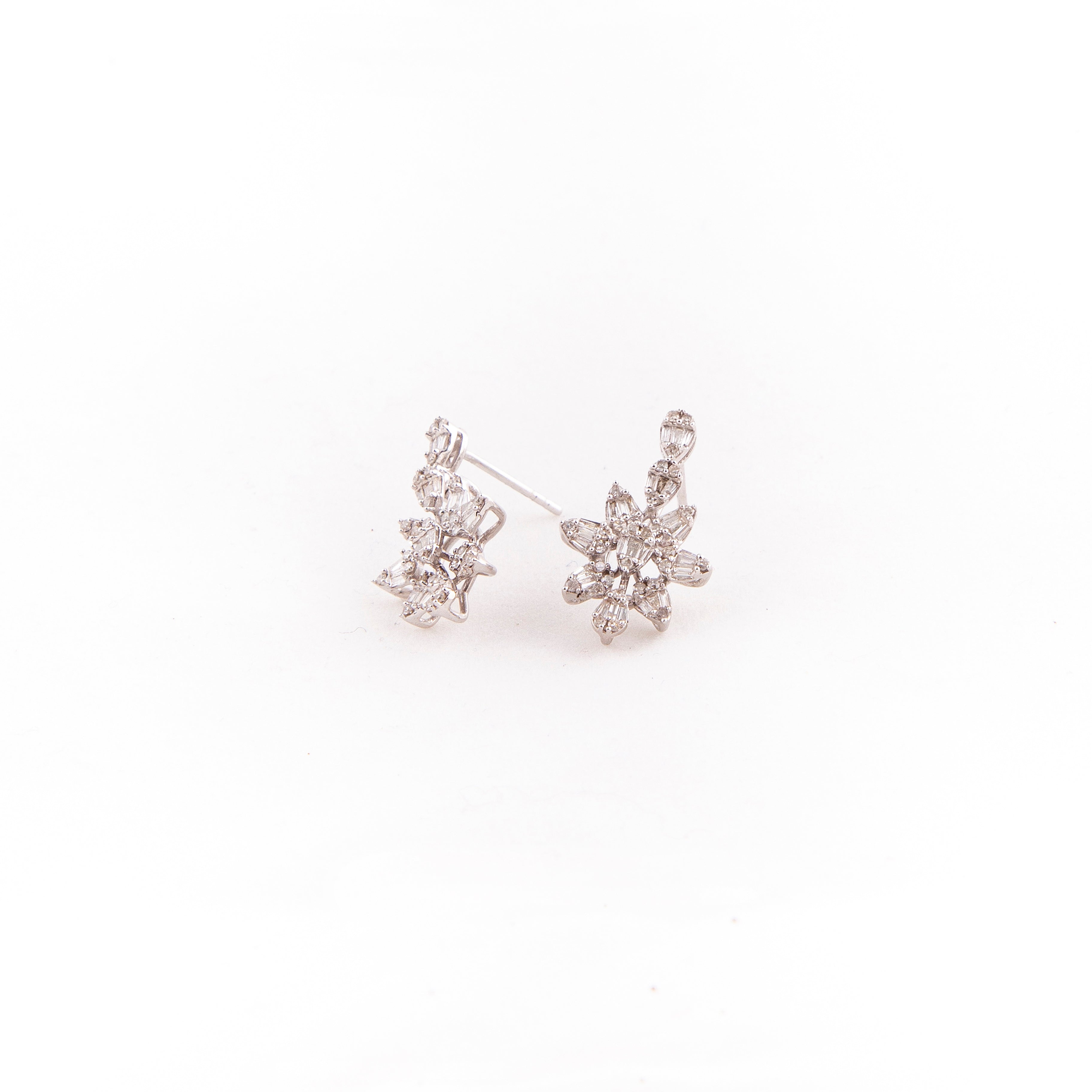 Aretes Diamante Oro Blanco 14K 0.75 ct.