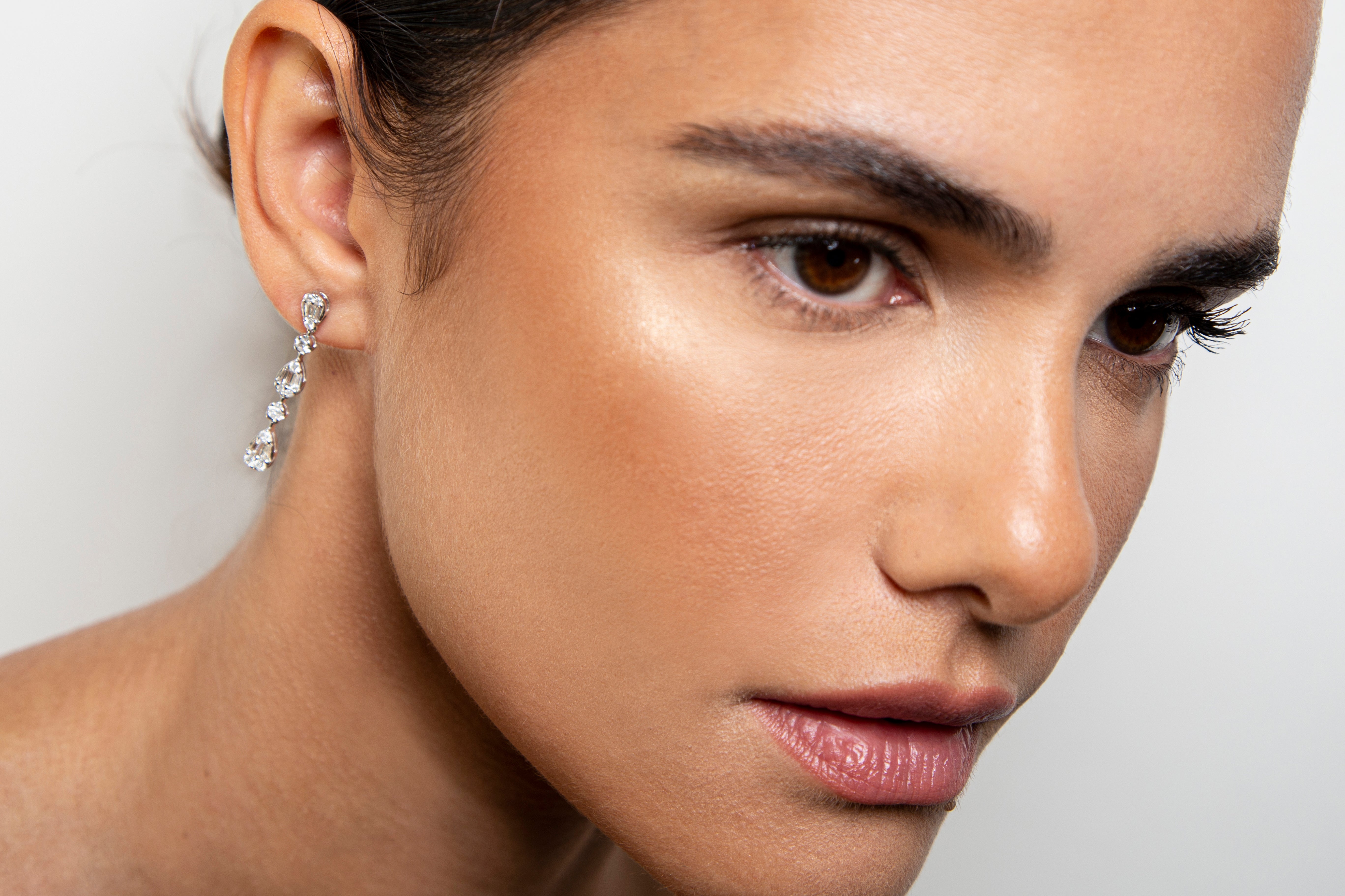 Aretes Diamante Oro Blanco 14K 1.35 ct.