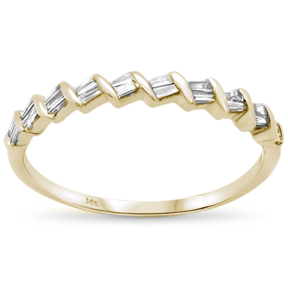Anillo Eternity De Diamante En Oro Amarillo De 14K .17Ct