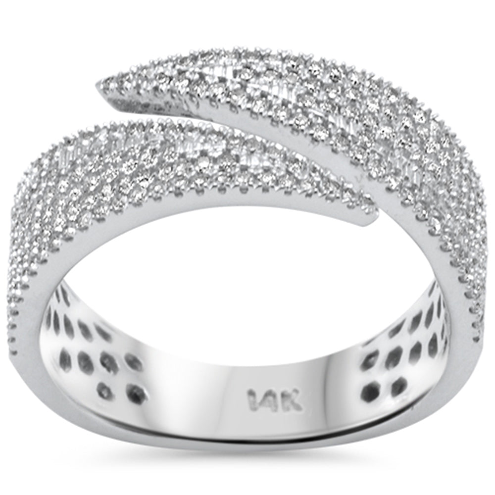 Anillo De Diamante En Oro Blanco De 14K .60Ct