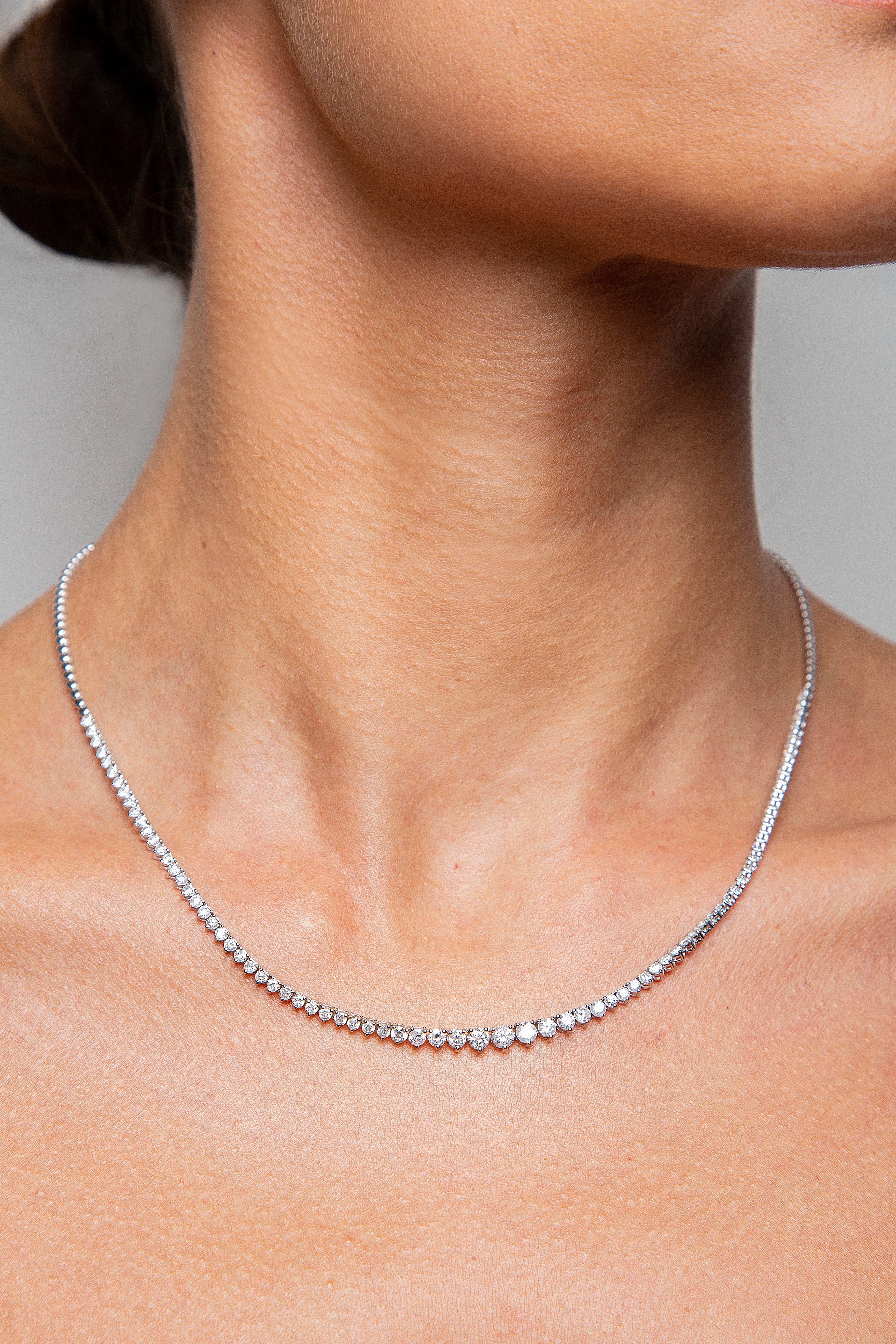 Collar Riviera Diamante Oro Blanco 14K 3.45 ct.