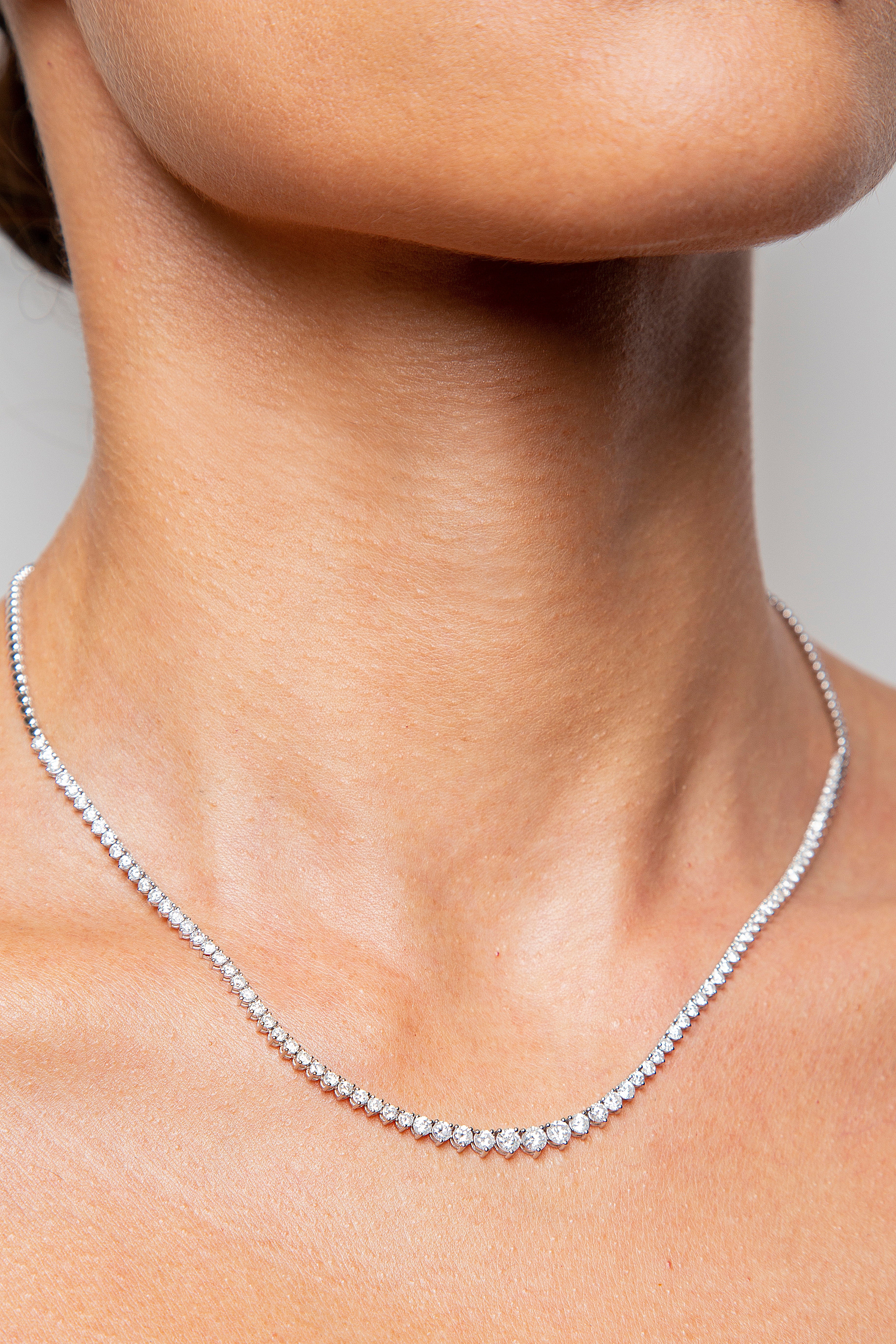 Collar Riviera Diamante Oro Blanco 14K 3.45 ct.