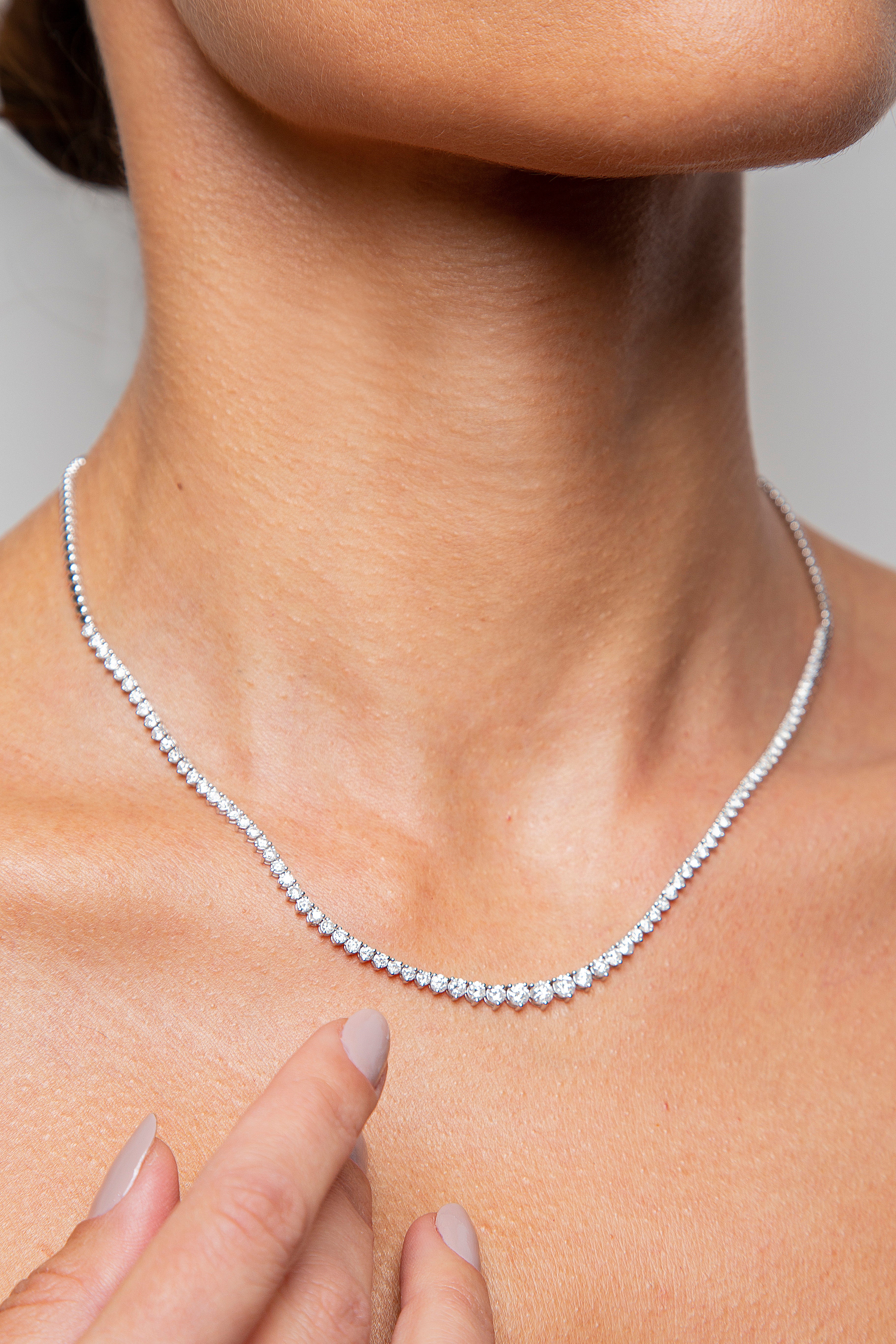 Collar Riviera Diamante Oro Blanco 14K 3.45 ct.