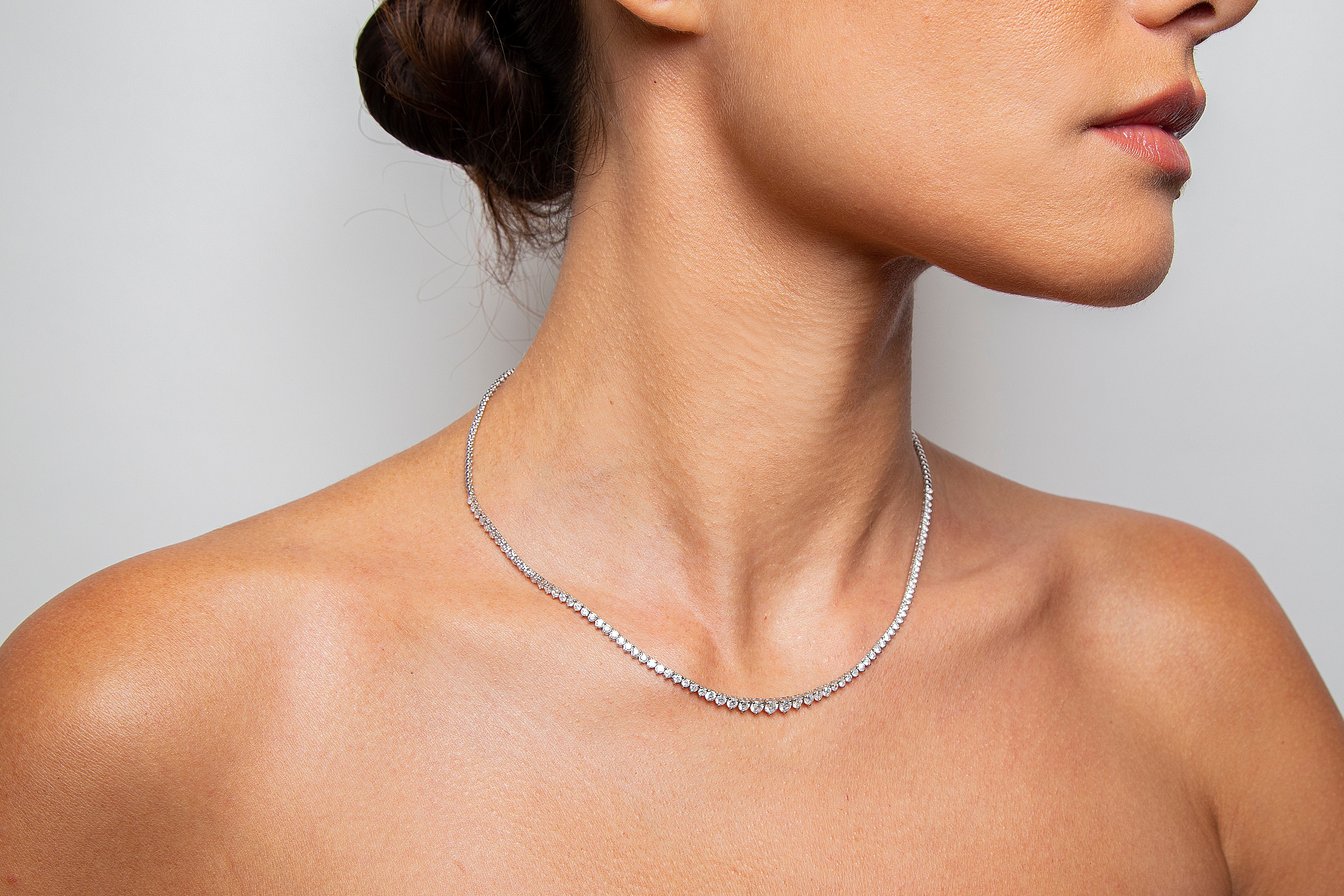 Collar Riviera Diamante Oro Blanco 14K 3.45 ct.