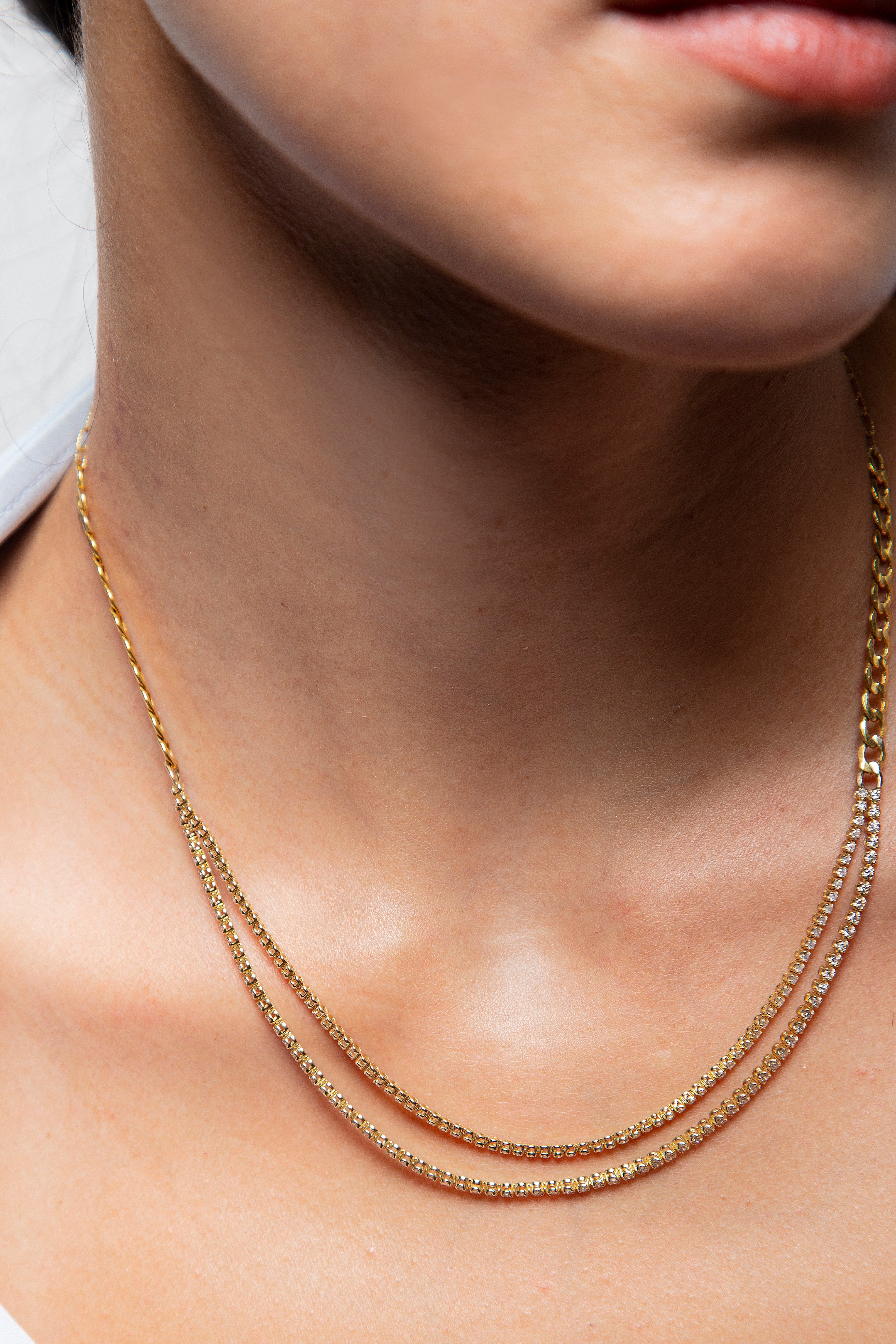 Collar Tennis Diamante Oro Amarillo 14K 2 ct.