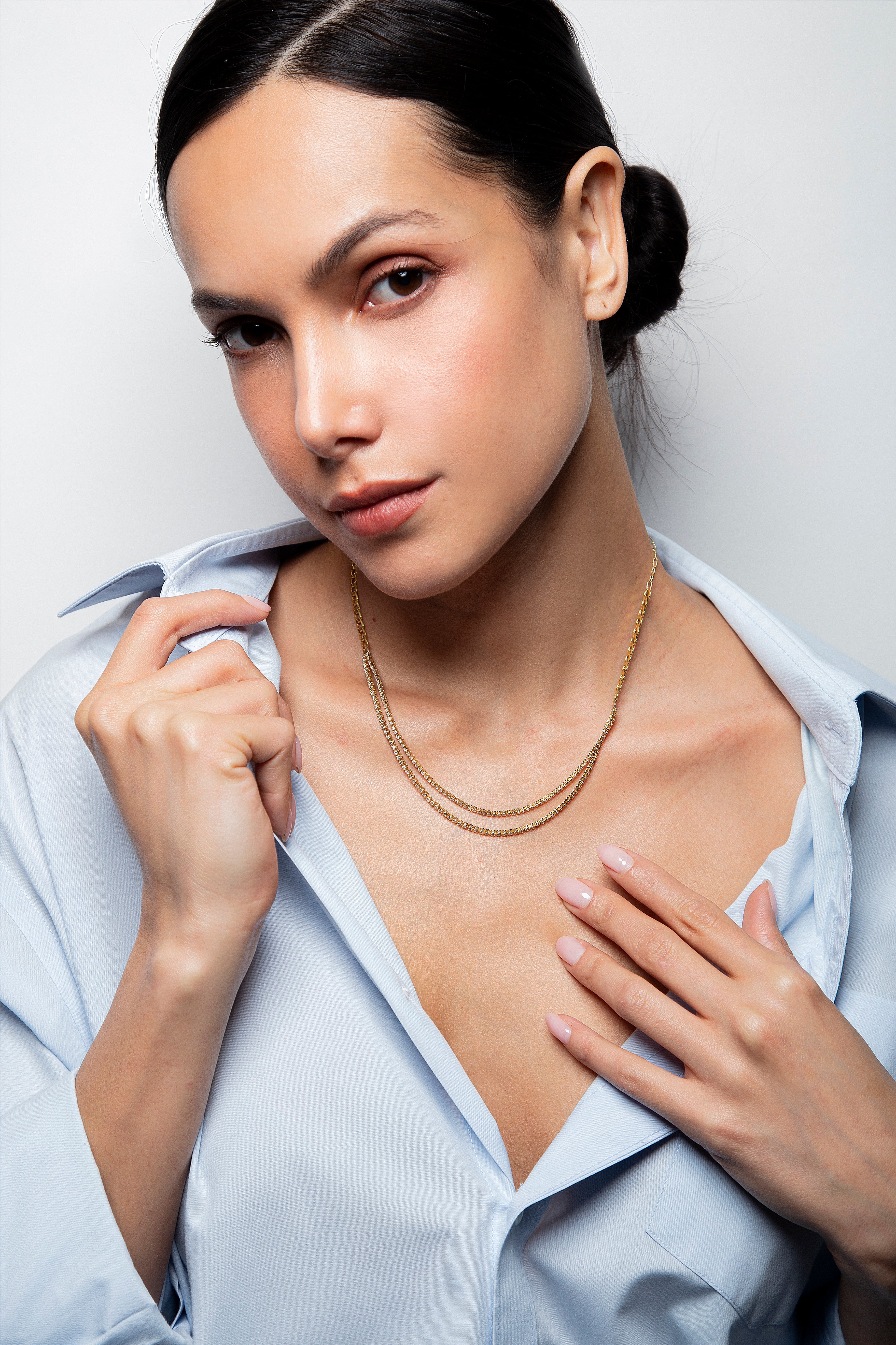 Collar Tennis Diamante Oro Amarillo 14K 2 ct.