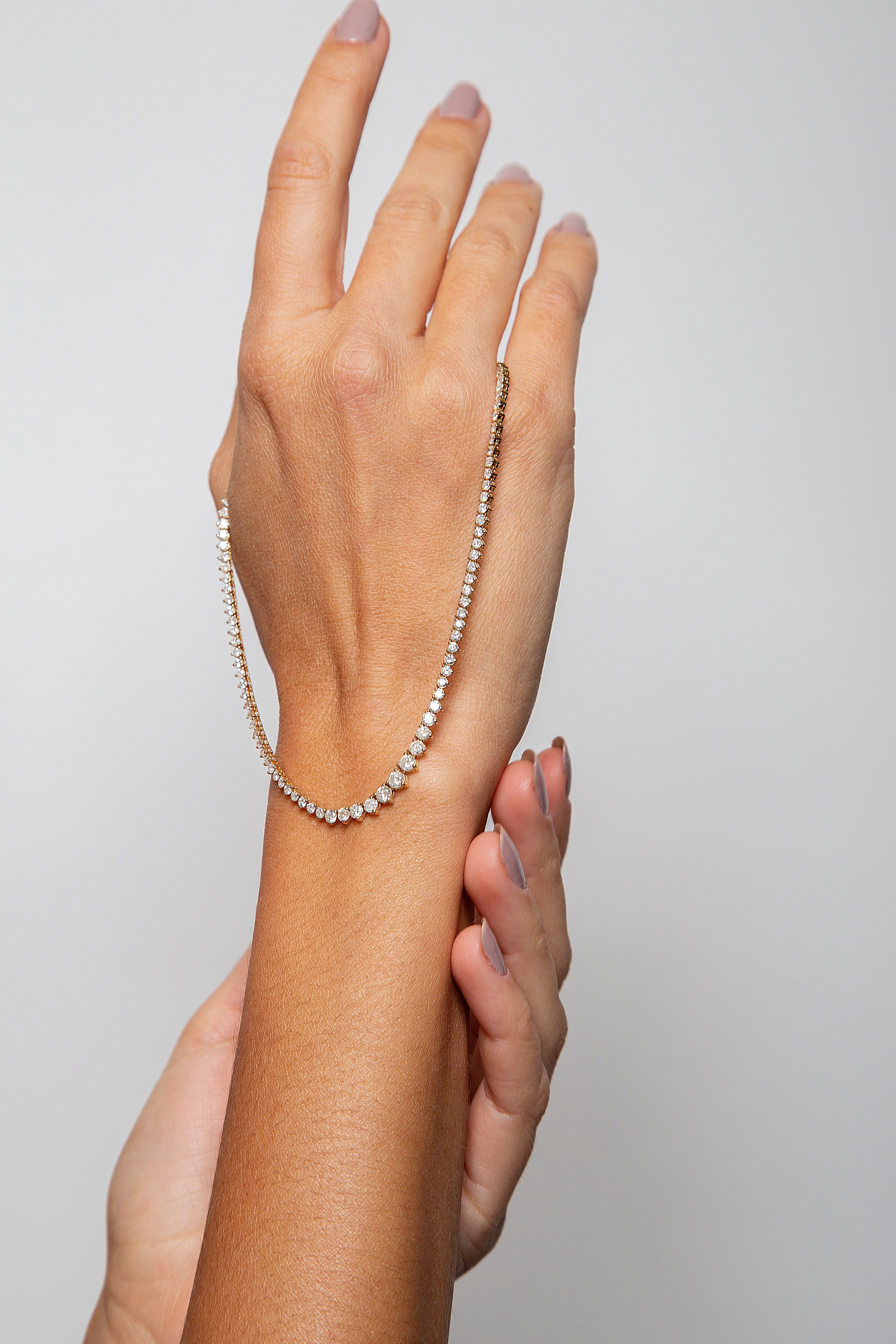 Collar Riviera Diamante Oro Amarillo 14K 3.45 ct.