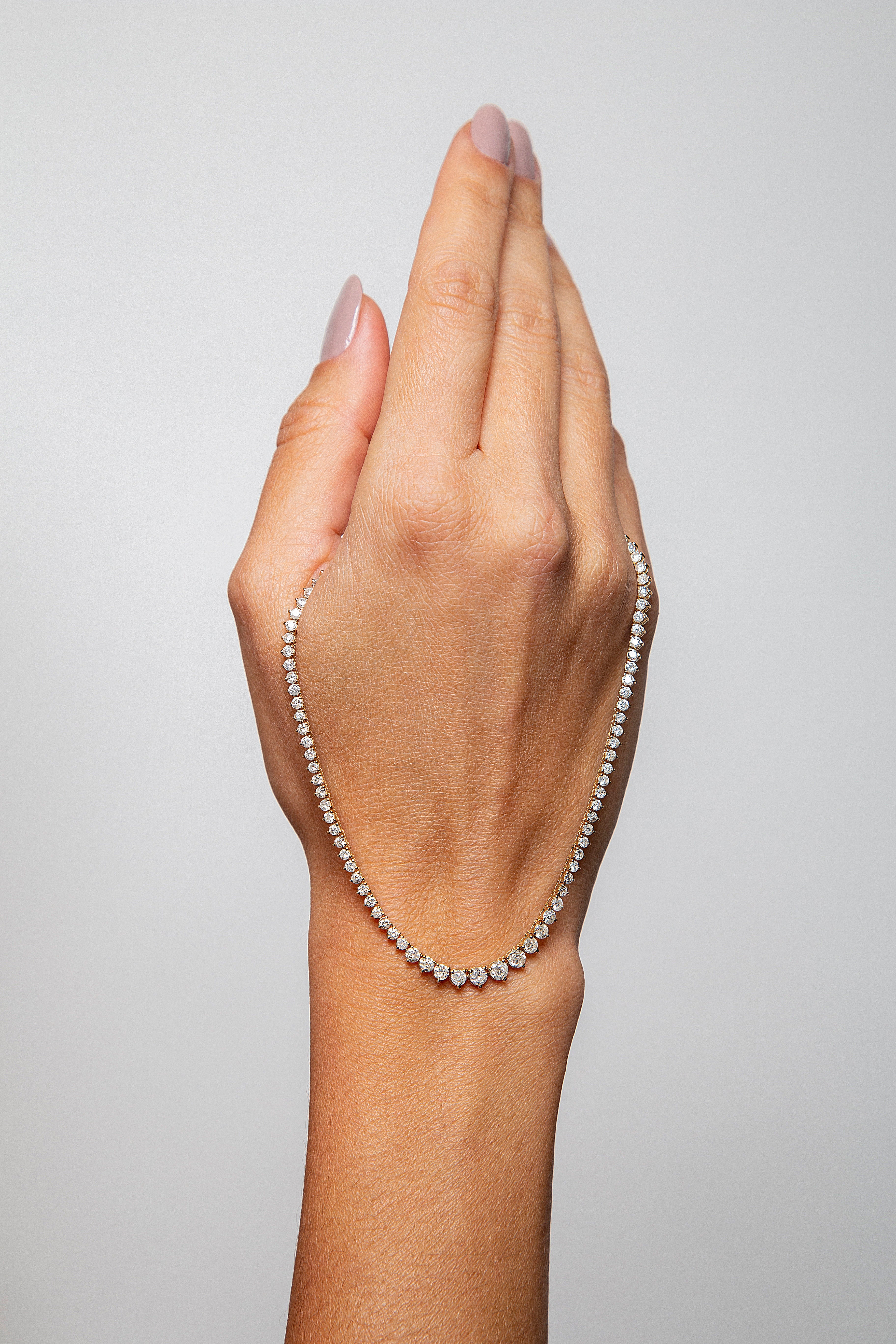 Collar Riviera Diamante Oro Amarillo 14K 3.45 ct.