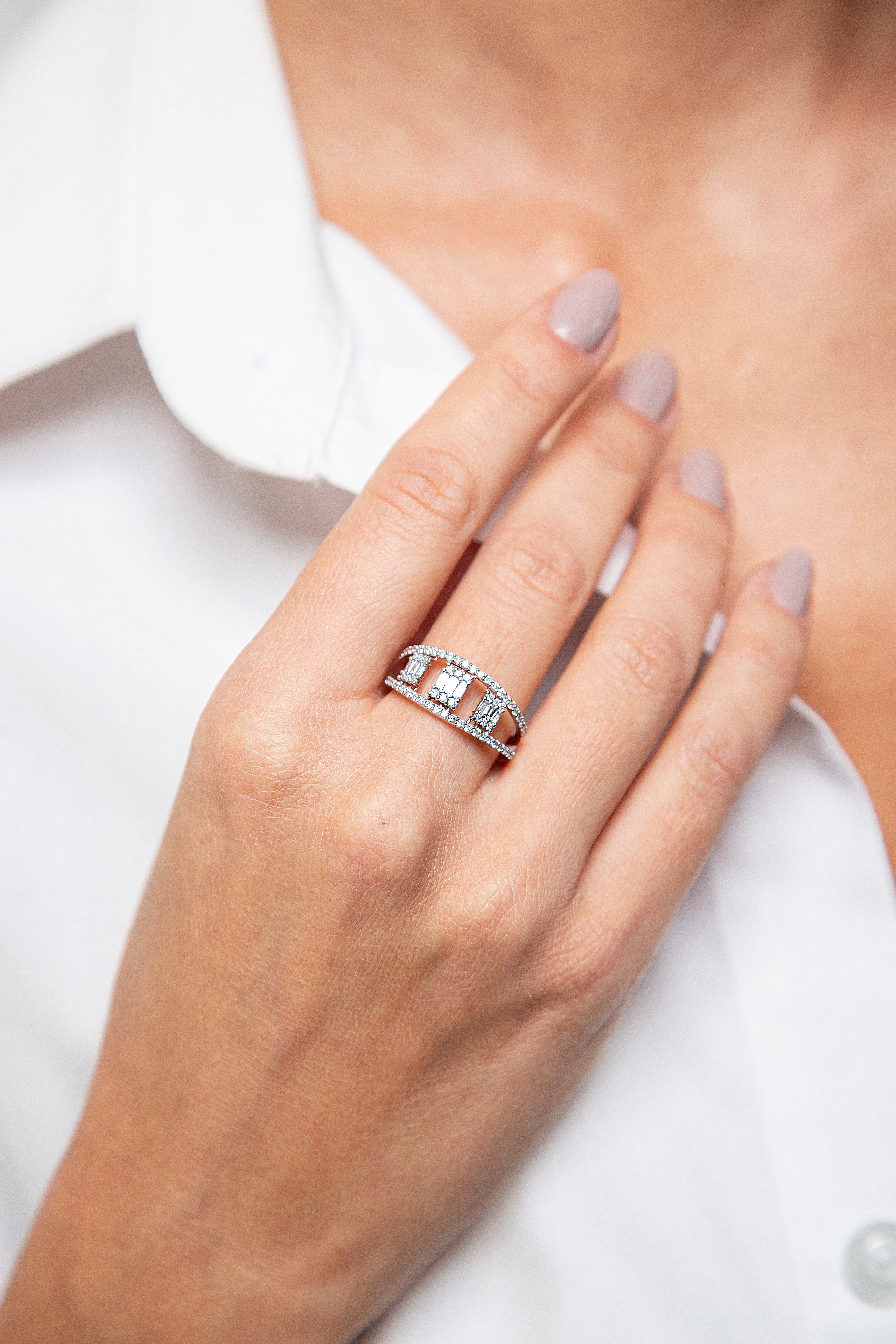 Anillo Diamante Oro Rosa 14K 0.62 ct.