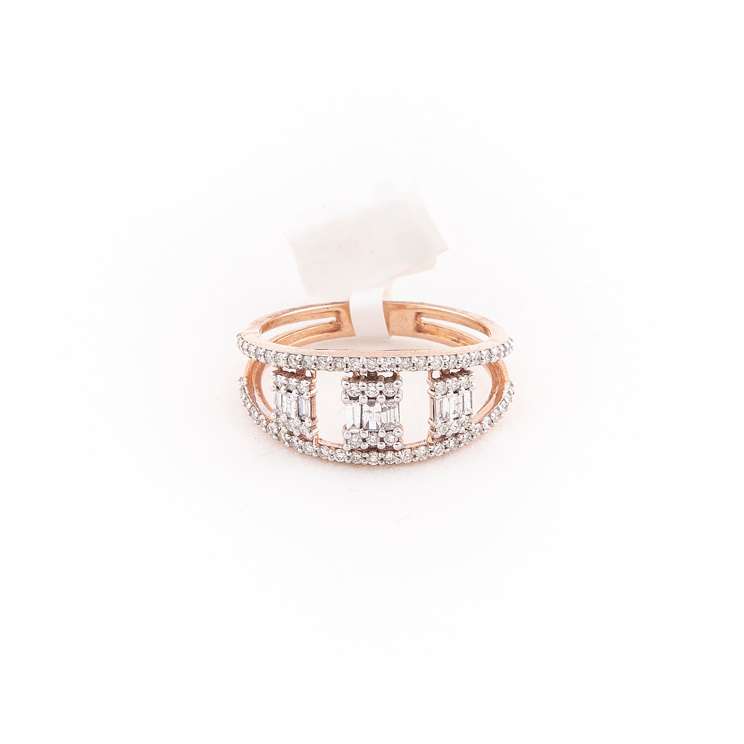 Anillo Diamante Oro Rosa 14K 0.62 ct.