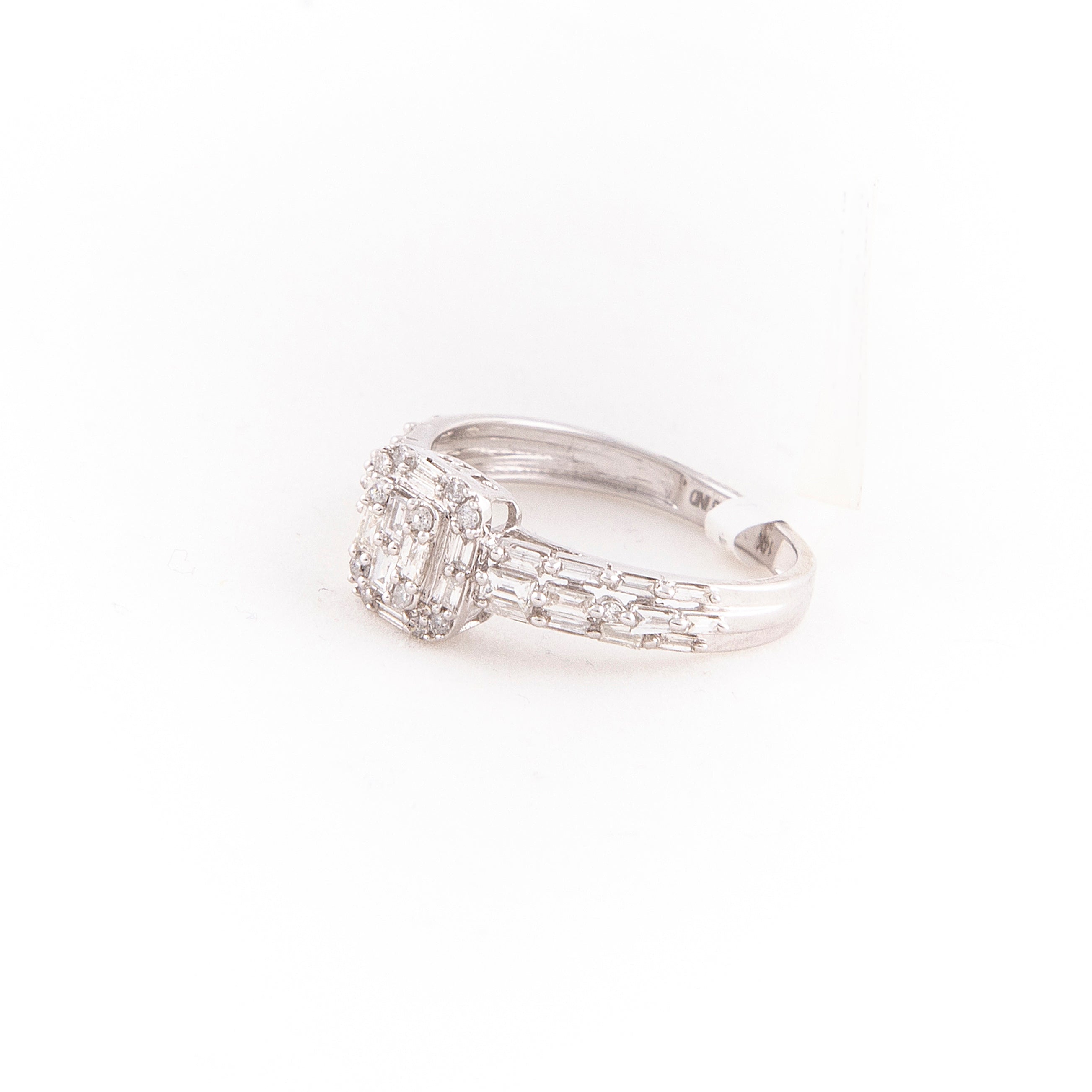 Anillo Diamante Oro Blanco 14K 0.5 ct.
