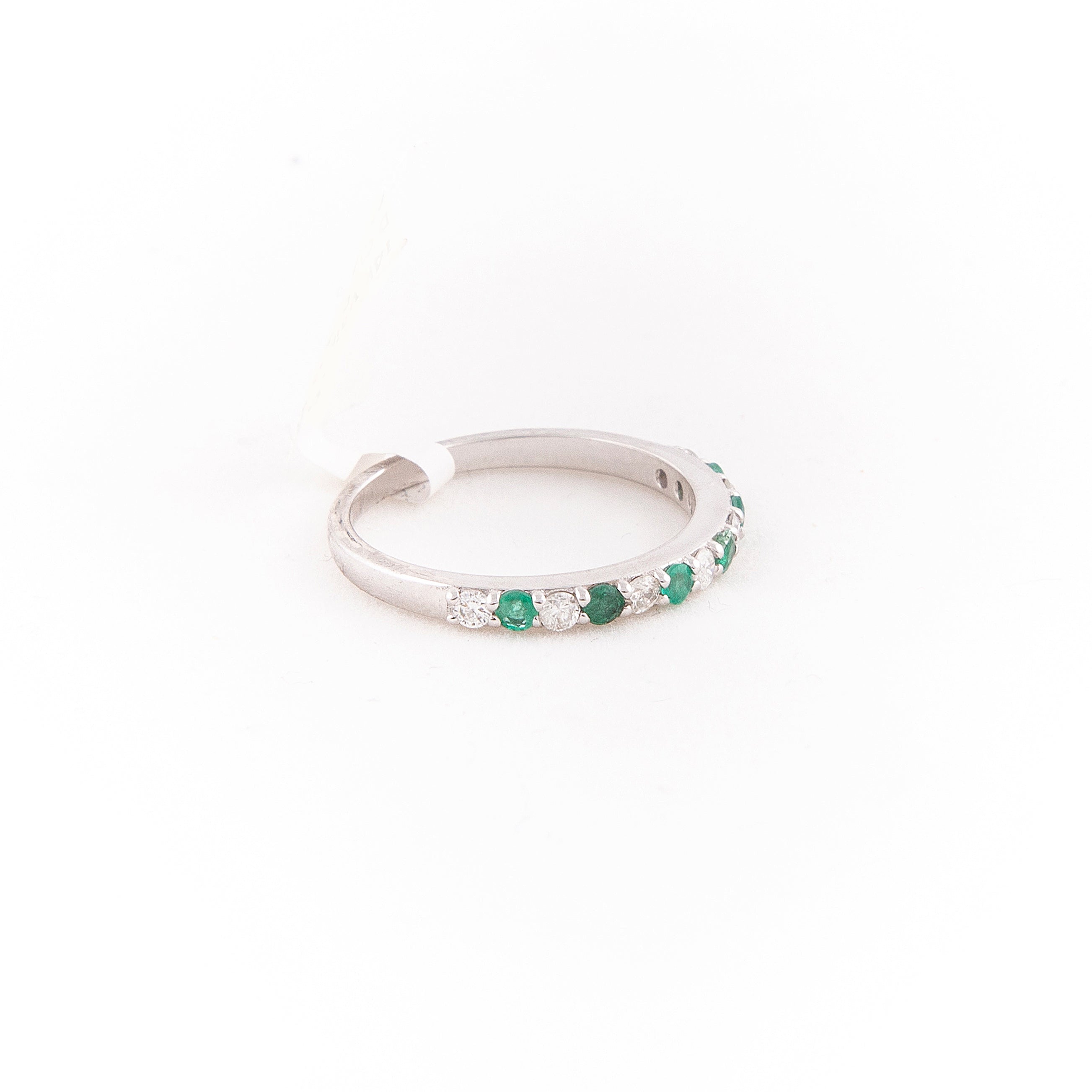 Anillo Churumbela Diamante Rubí Oro Blanco 14K 0.47 ct.