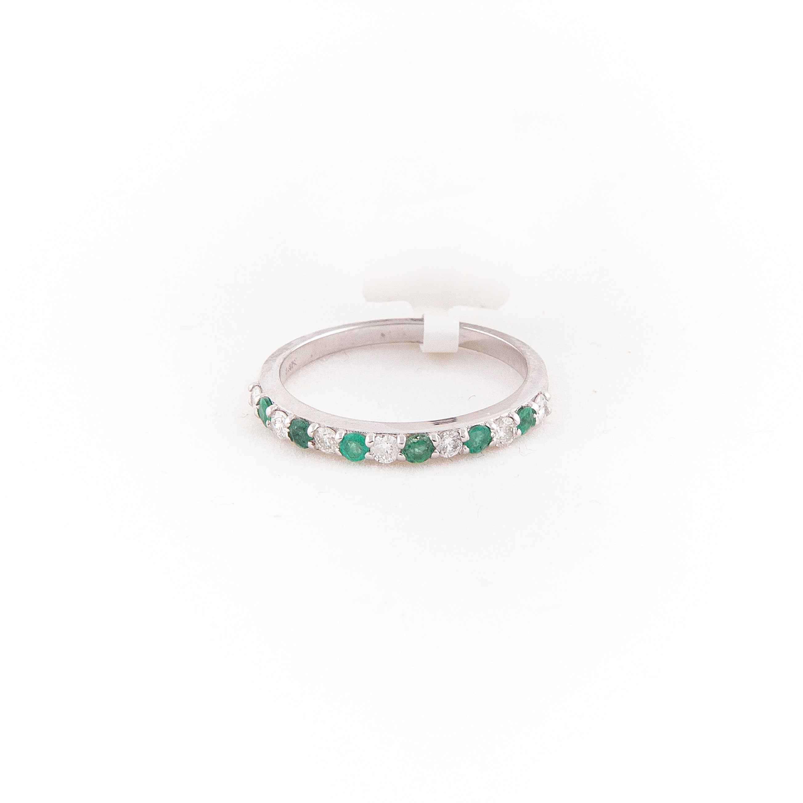 Anillo Churumbela Diamante Rubí Oro Blanco 14K 0.47 ct.