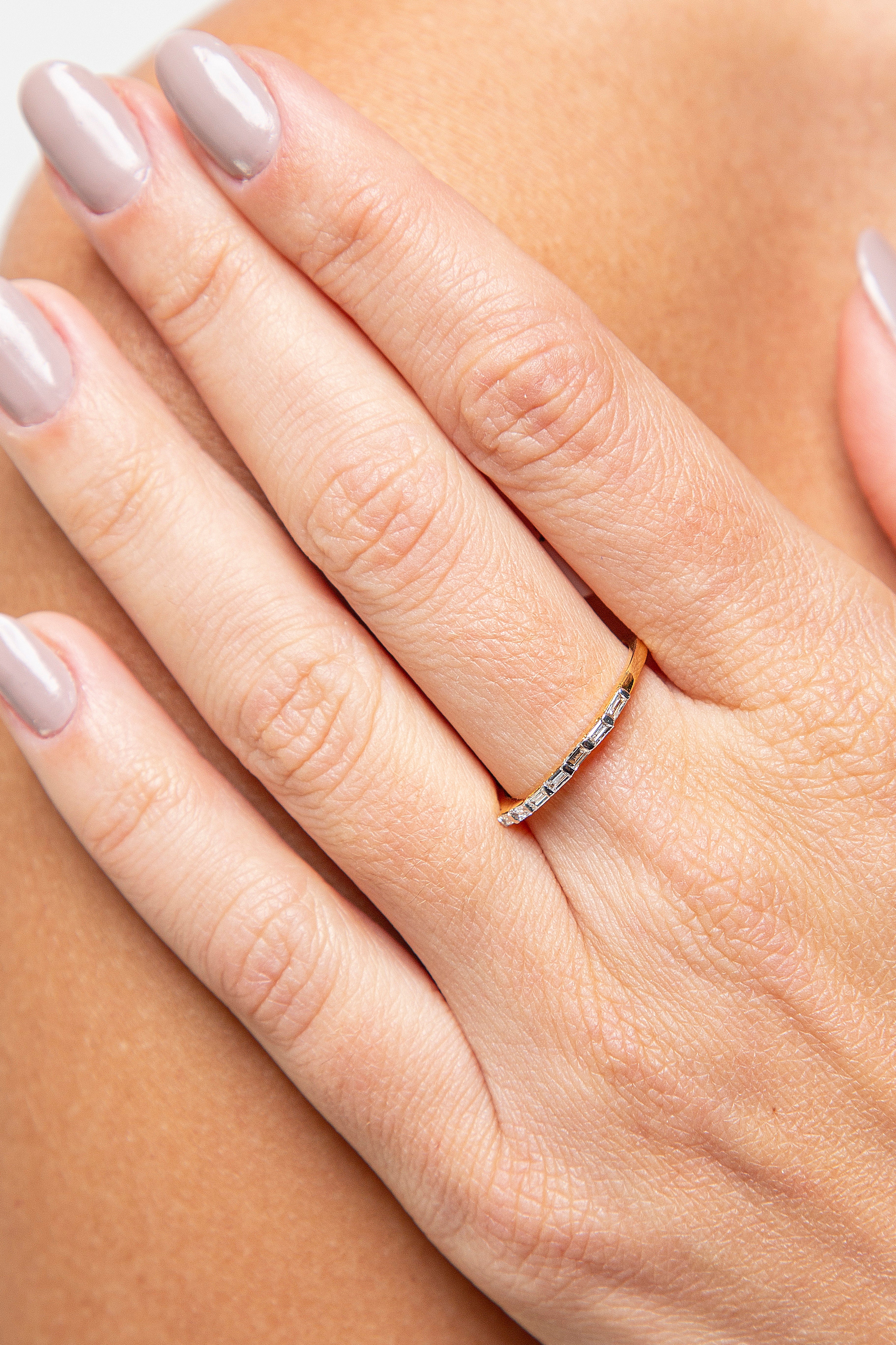 Anillo Churumbela Diamante Oro Amarillo 14K 0.15 ct.