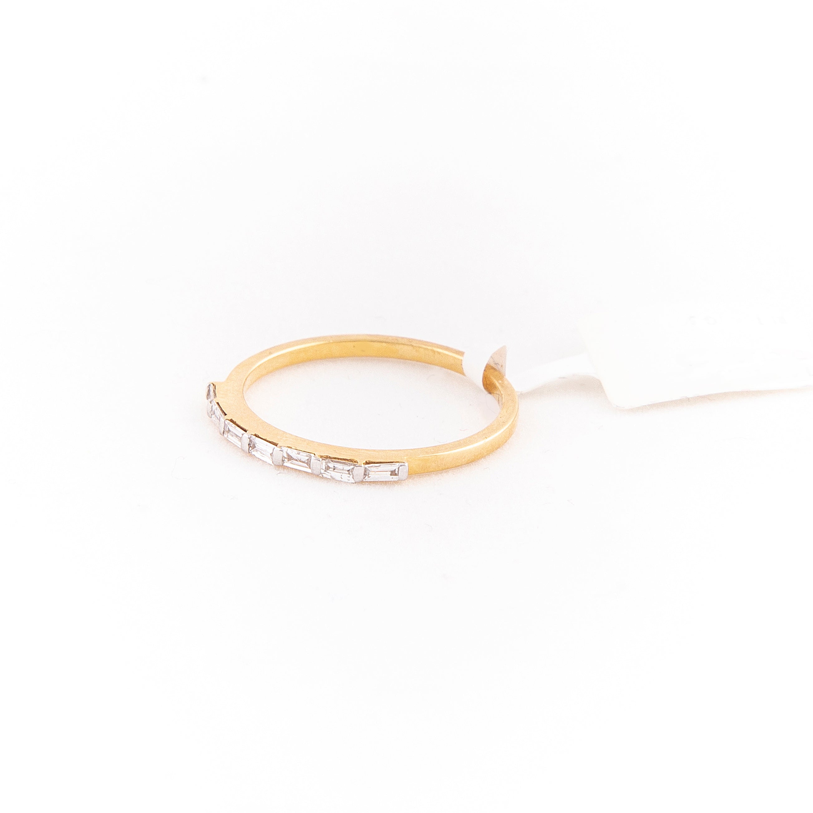 Anillo Churumbela Diamante Oro Amarillo 14K 0.15 ct.