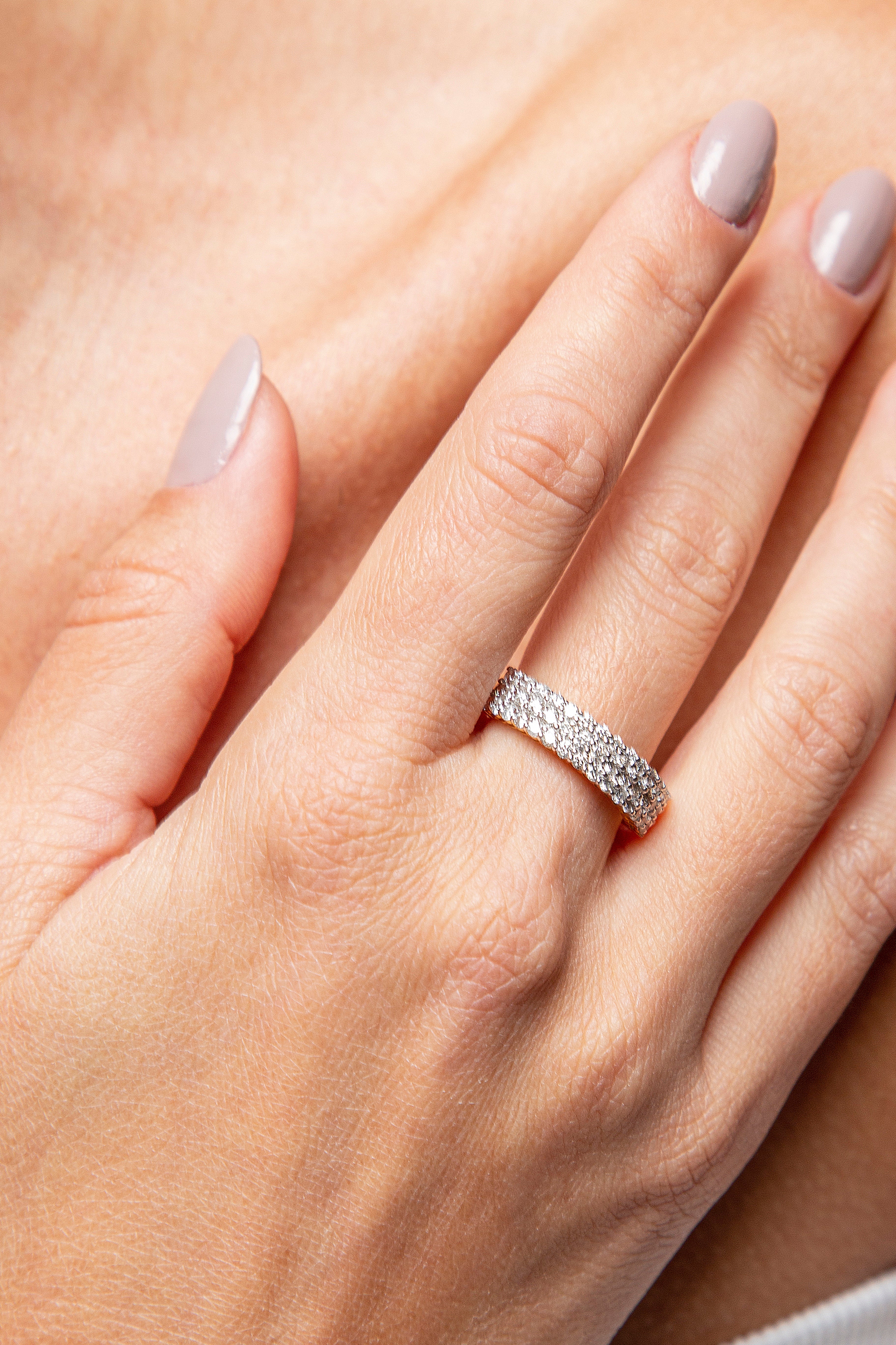 Anillo Churumbela Diamante Oro Amarillo 14K 1.14 ct.