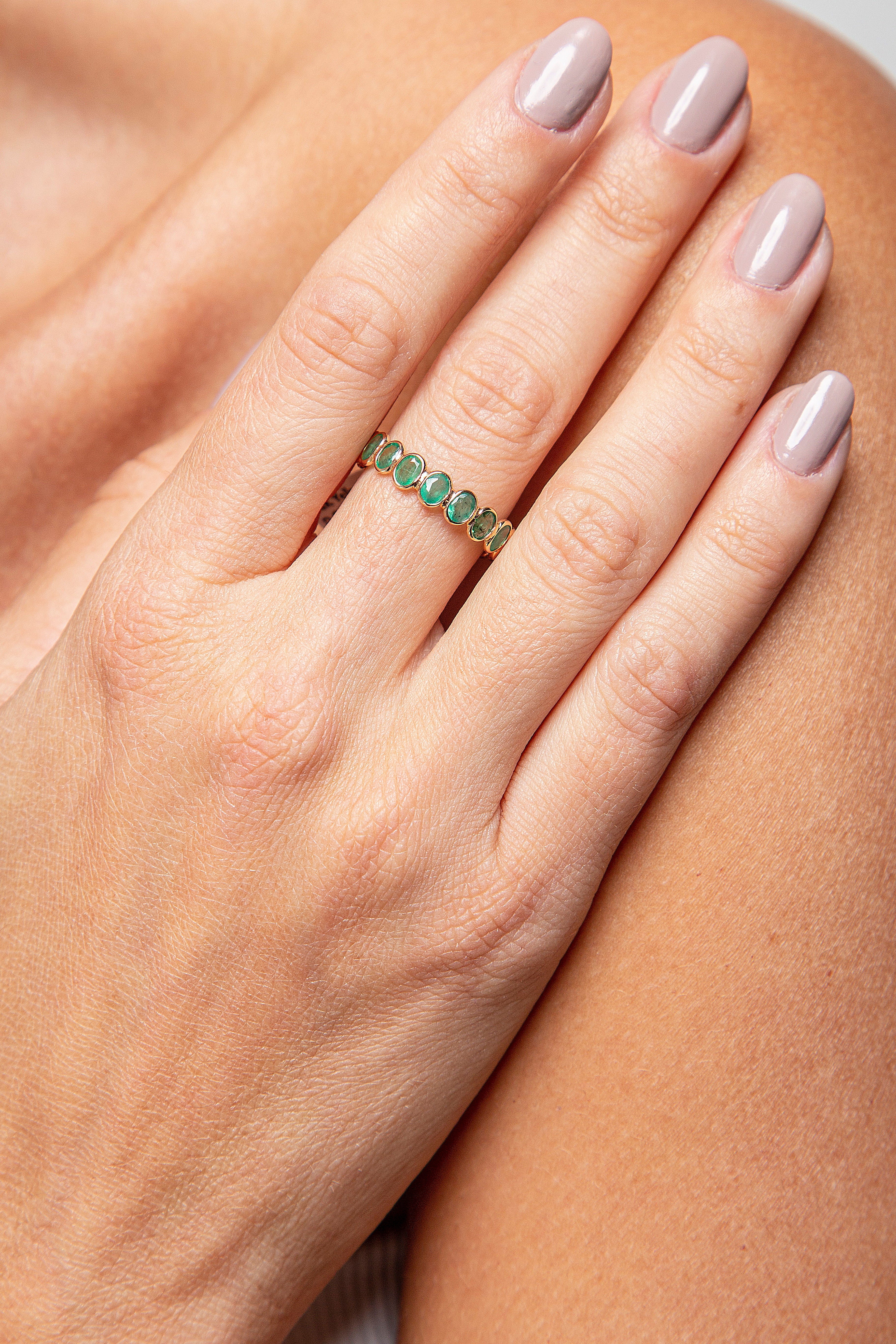 Anillo Churumbela Esmeralda Oro Amarillo 14K 2.6 ct.