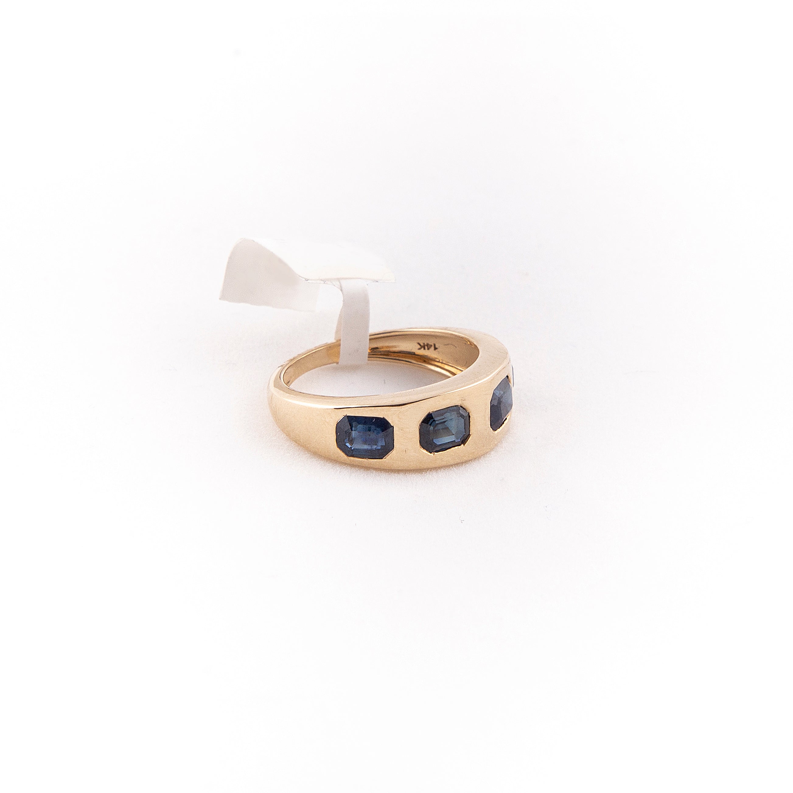 Anillo Zafiro Oro Amarillo 14K 2 ct.