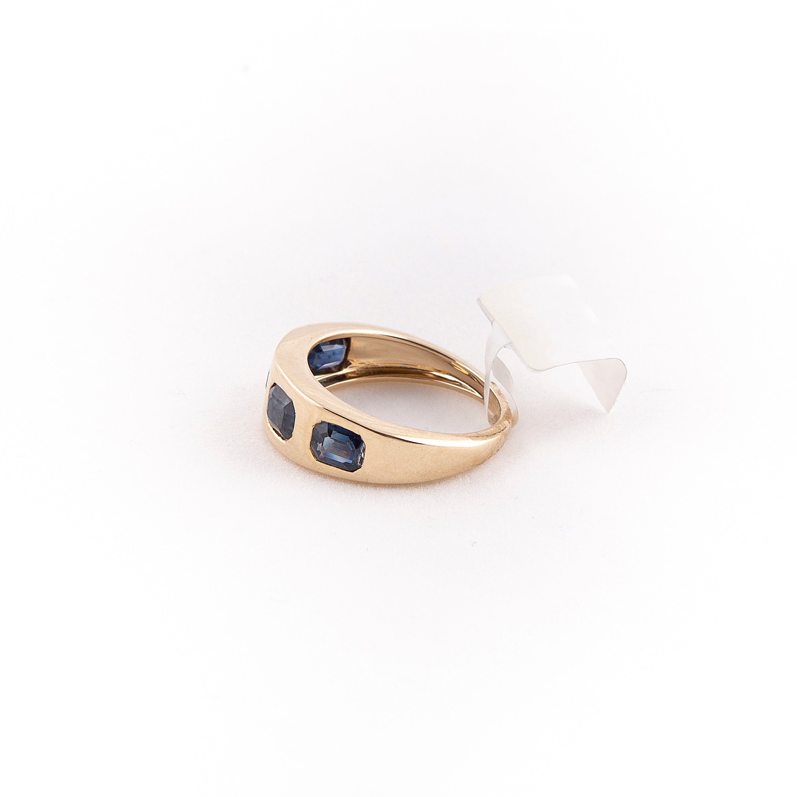 Anillo Zafiro Oro Amarillo 14K 2 ct.