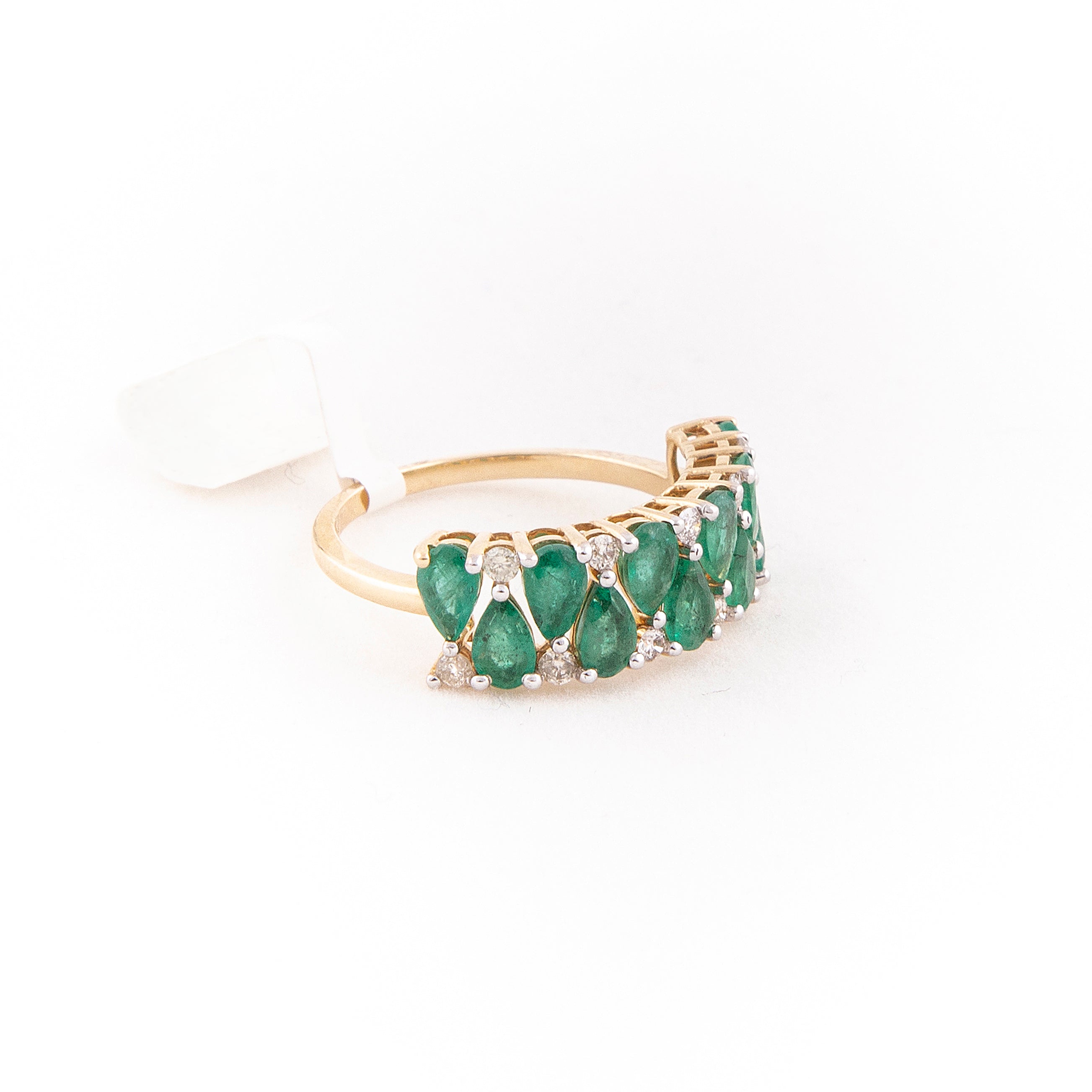 Anillo Diamante Esmeralda Oro Amarillo 14K 2.48 ct.