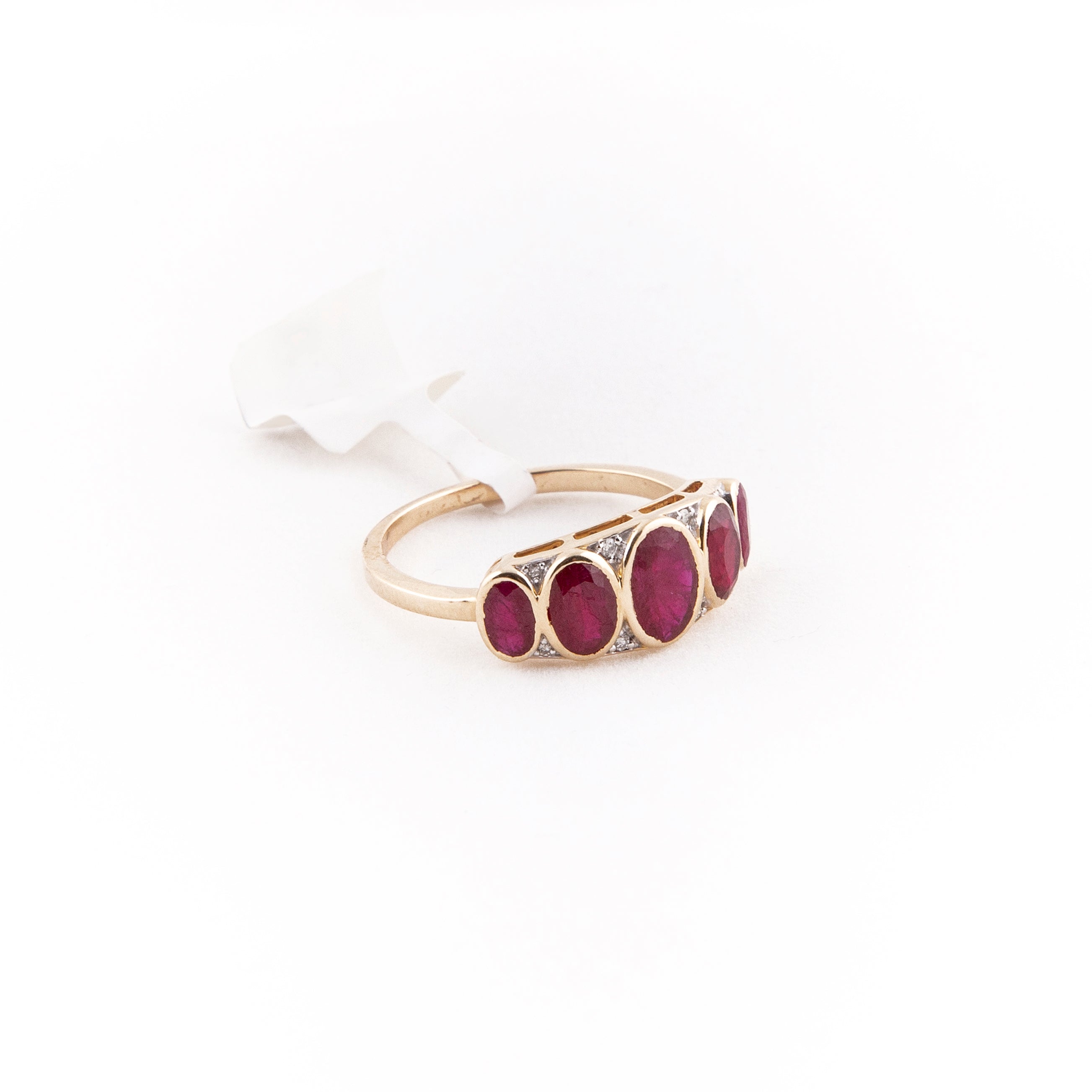 Anillo Diamante Rubí Oro Amarillo 14K 2.58 ct.