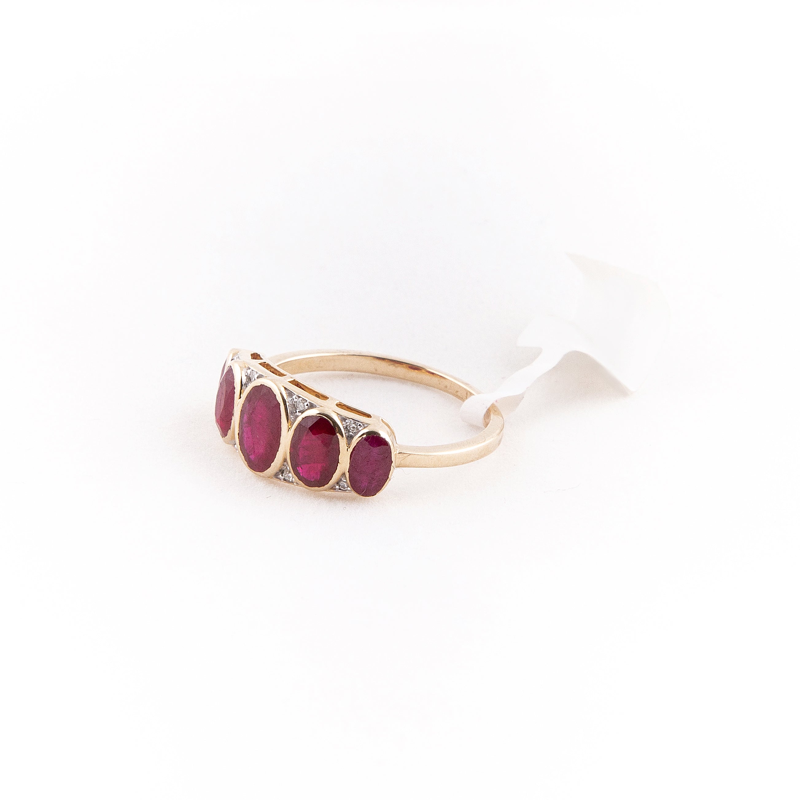 Anillo Diamante Rubí Oro Amarillo 14K 2.58 ct.